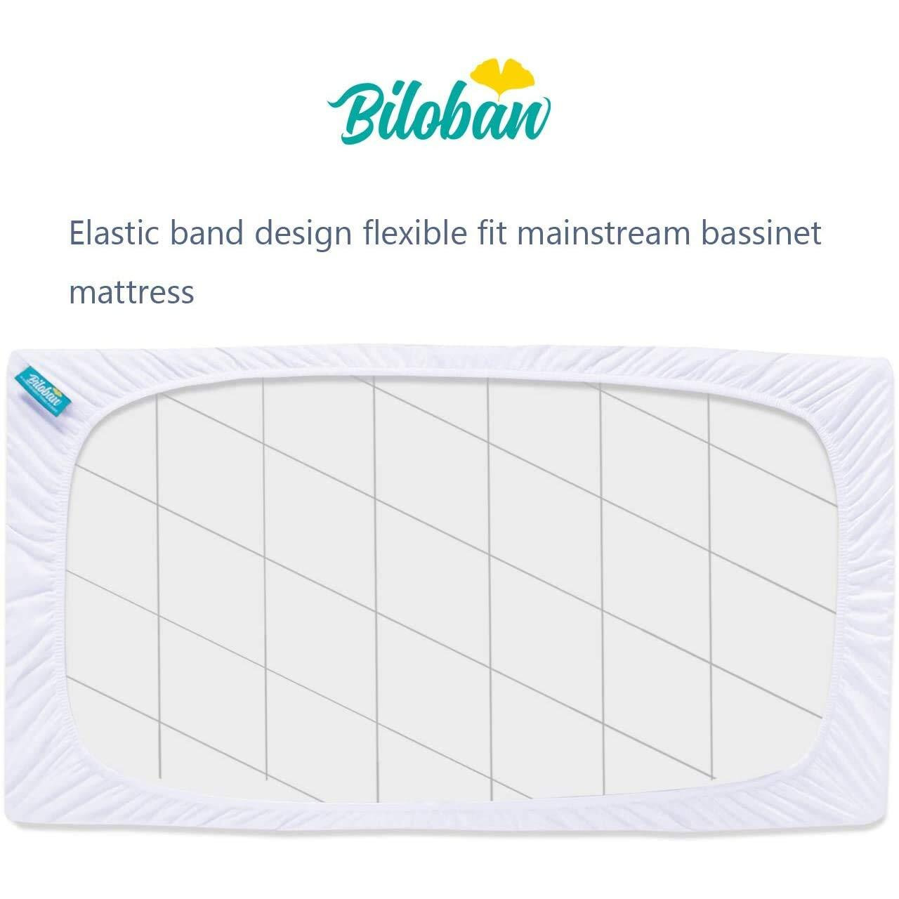 Waterproof Bassinet Mattress Pad Cover Compatible With Maxi-Cosi Iora/Swift Lightweight Portable Bassinet, 2 Pack, Ultra Soft Bamboo Surface, Breathable And Easy Care