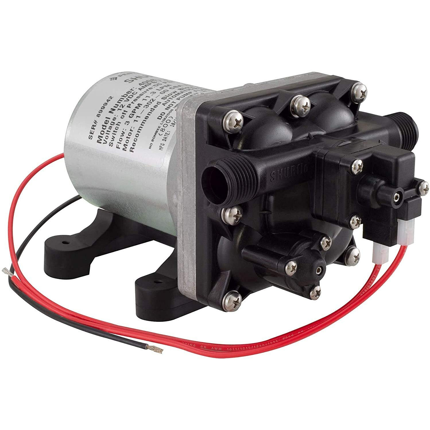 Shurflo 4008-101-A65 New 3.0 Gpm Rv Water Pump Revolution, 12V