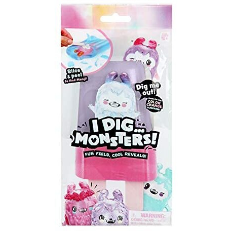 I Dig... Monsters Popsicle Pack - 1Pc Collectable Asmr Toy | Fun & Cute Stress Relief Toy - Styles May Vary