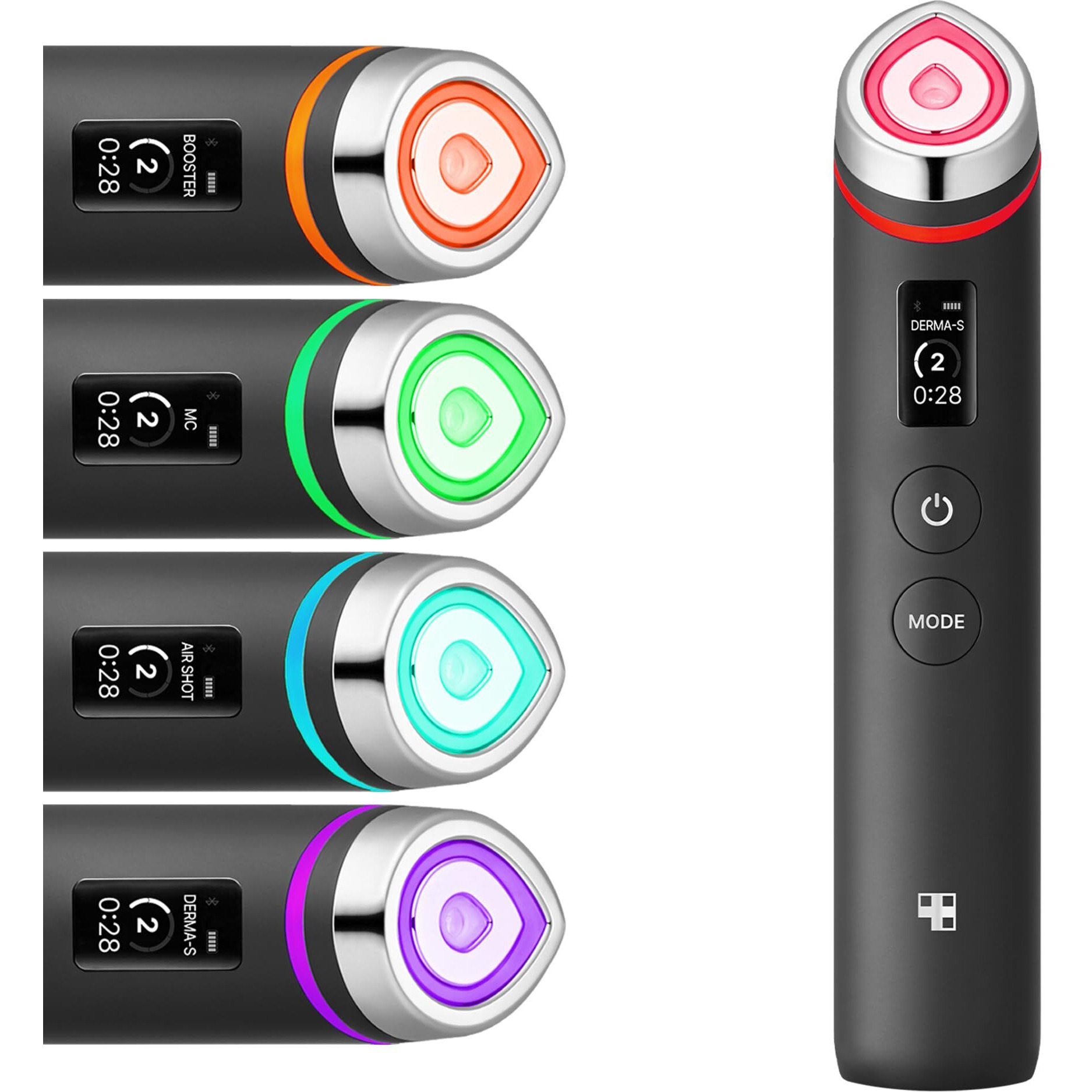 Medicube Age-R Booster Pro - 6-In-1 Total Care Led Indication Device For Enhanced Absorption, Radiance,Elasticity,Facial Contouring,And Pore Care With 4 Modes - Korean Skin Care