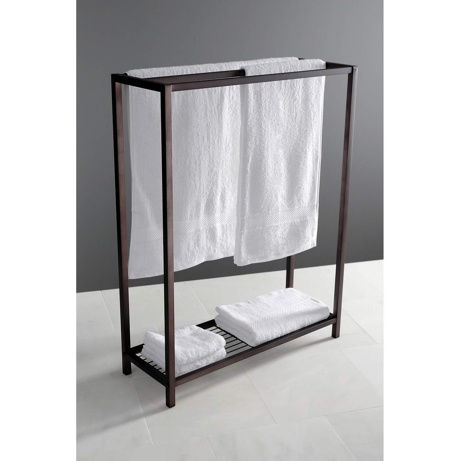 Kingston Brass Scc8355 Edenscape Freestanding Towel Rack, 24.63 X 8.88 X 31.75, Oil Rubbed Bronze
