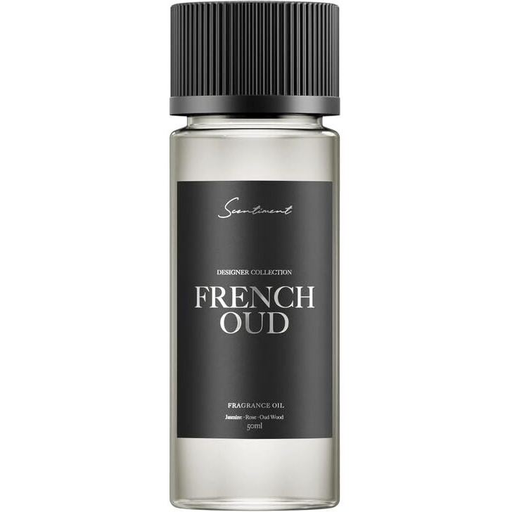 Scentiment Diffuser Oil - French Oud Designer Collection | Aromatherapy Home Fragrance | Luxurious Scent With Notes Of Jasmine, Rose, Oud Wood, Vanilla, Patchouli, Sandalwood (50 Ml)