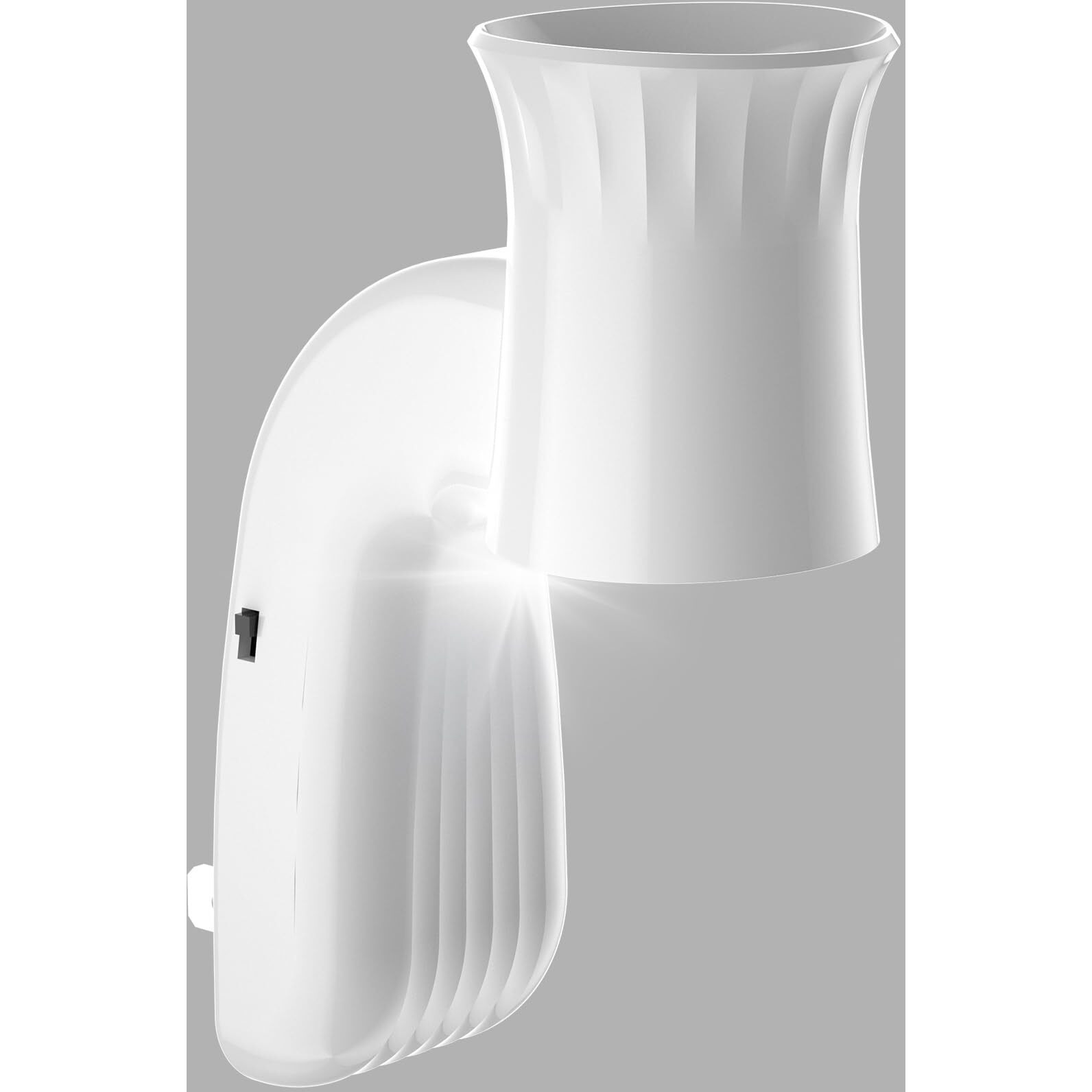 Zoblise 1Pcs Wall Fragrance Plug In With Night Light, Compatible With Bath And Body Works Wallflowers, Rotatable Plug In Diffuser, Stylish Essential Oil Diffuser For A Cozy Home Office (White)