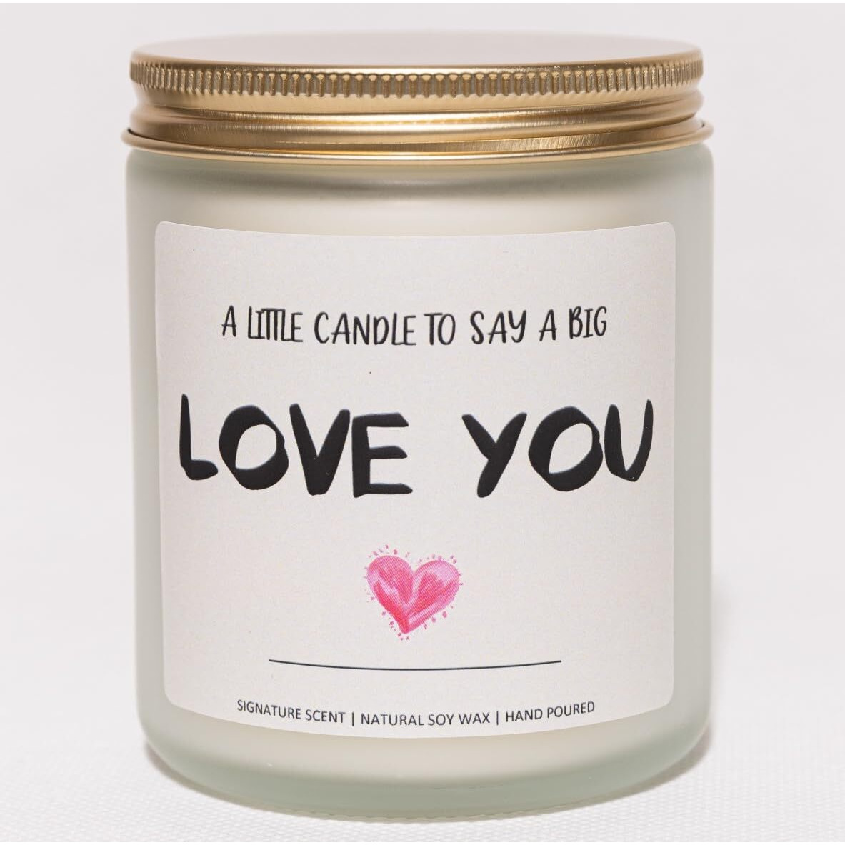 I Love You Gifts For Her & Him, Romantic Gifts For Her, I Love You Candle - Lavender & Eucalyptus, Crafted By Natural Soy Wax & Natural Essential Oils, 7Oz