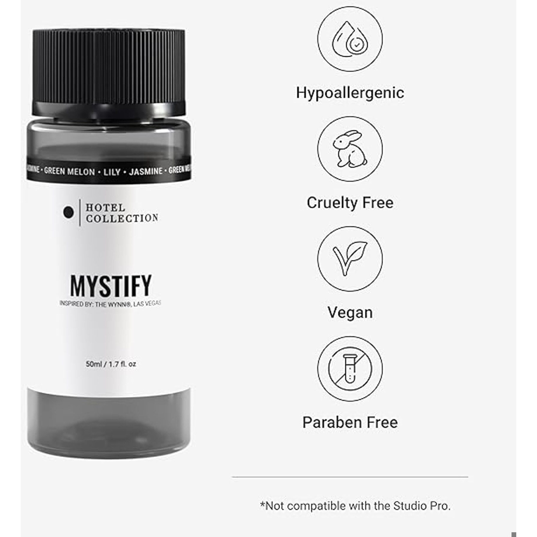 Hotel Collection - Mystify Essential Oil Scent - Luxury Hotel Inspired Aromatherapy Scent Diffuser Oil - Honeydew Melon, Sweet Raspberries, Lily, Jasmine & Lemon - For Essential Oil Diffusers - 120Ml