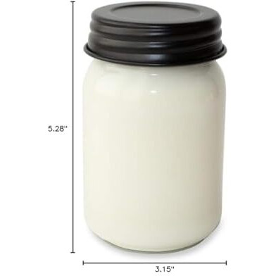 Milkhouse Candle Company - Caramel Corn - 13Oz Beeswax And Soy Candles - Farmhouse Collection - 100% Natural, Paraffin Free, With Premium Fragrance Oil, Glass Jars With Lids