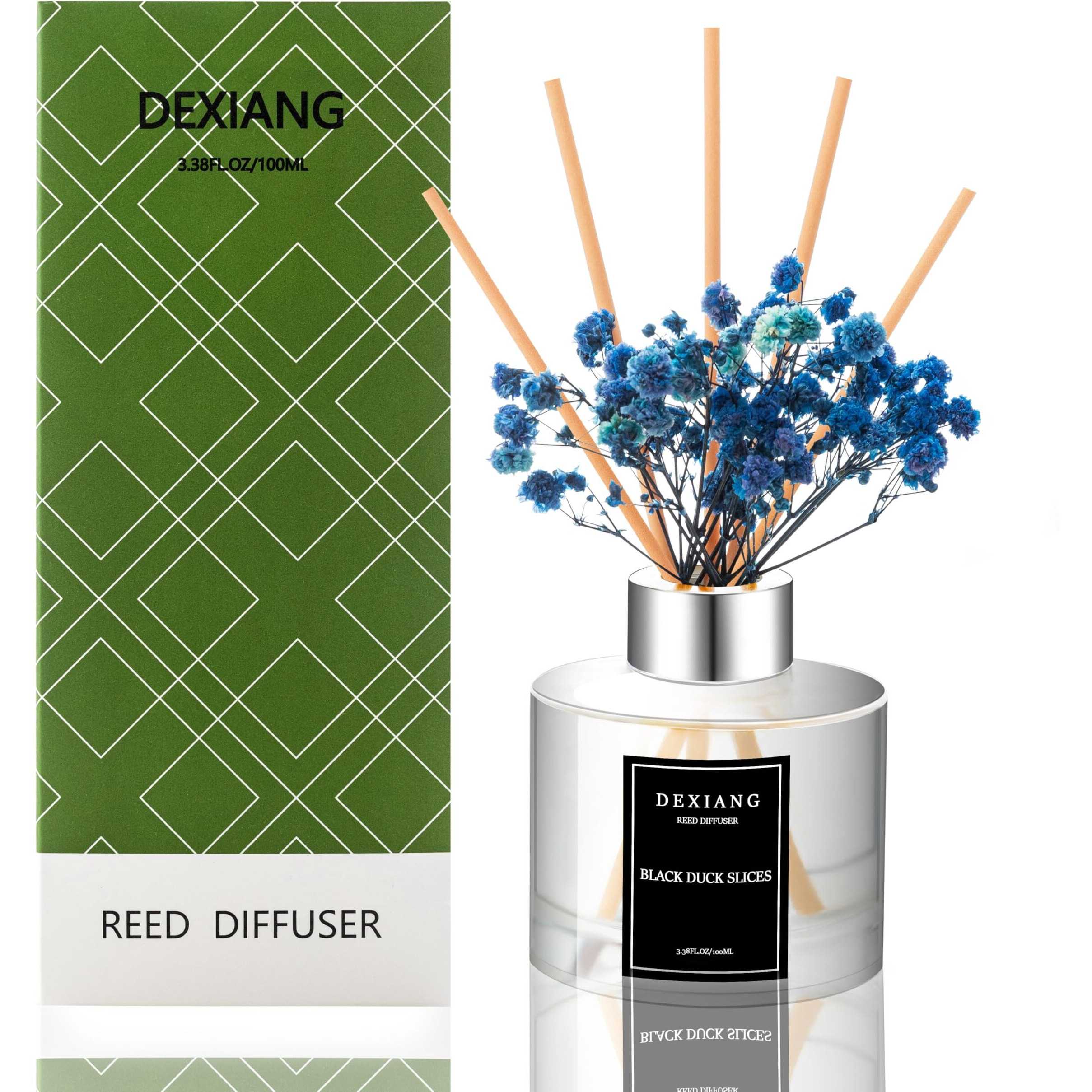 Strange Black Opium Reed Diffuser Set - 3.38 Fl Oz (100Ml) Essential Oil With 6 Reed Sticks | Home & Bathroom Decor