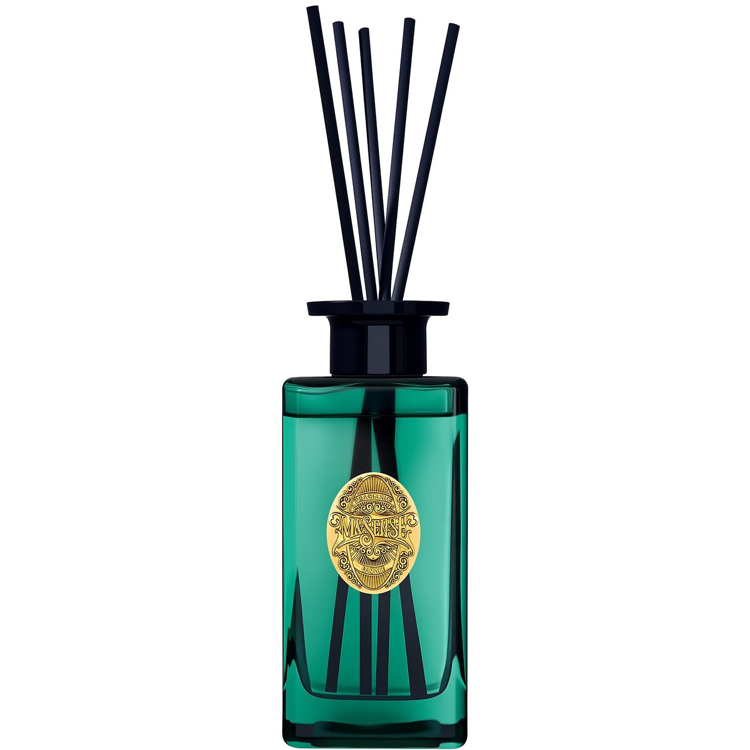 M&Sense 10.14 Oz Large Reed Diffuser Set | Evergreen Pine Scent Oil Diffuser With Sticks | Hotel Collection Non-Toxic Essential Oil |For Bedroom Bathroom Living Room