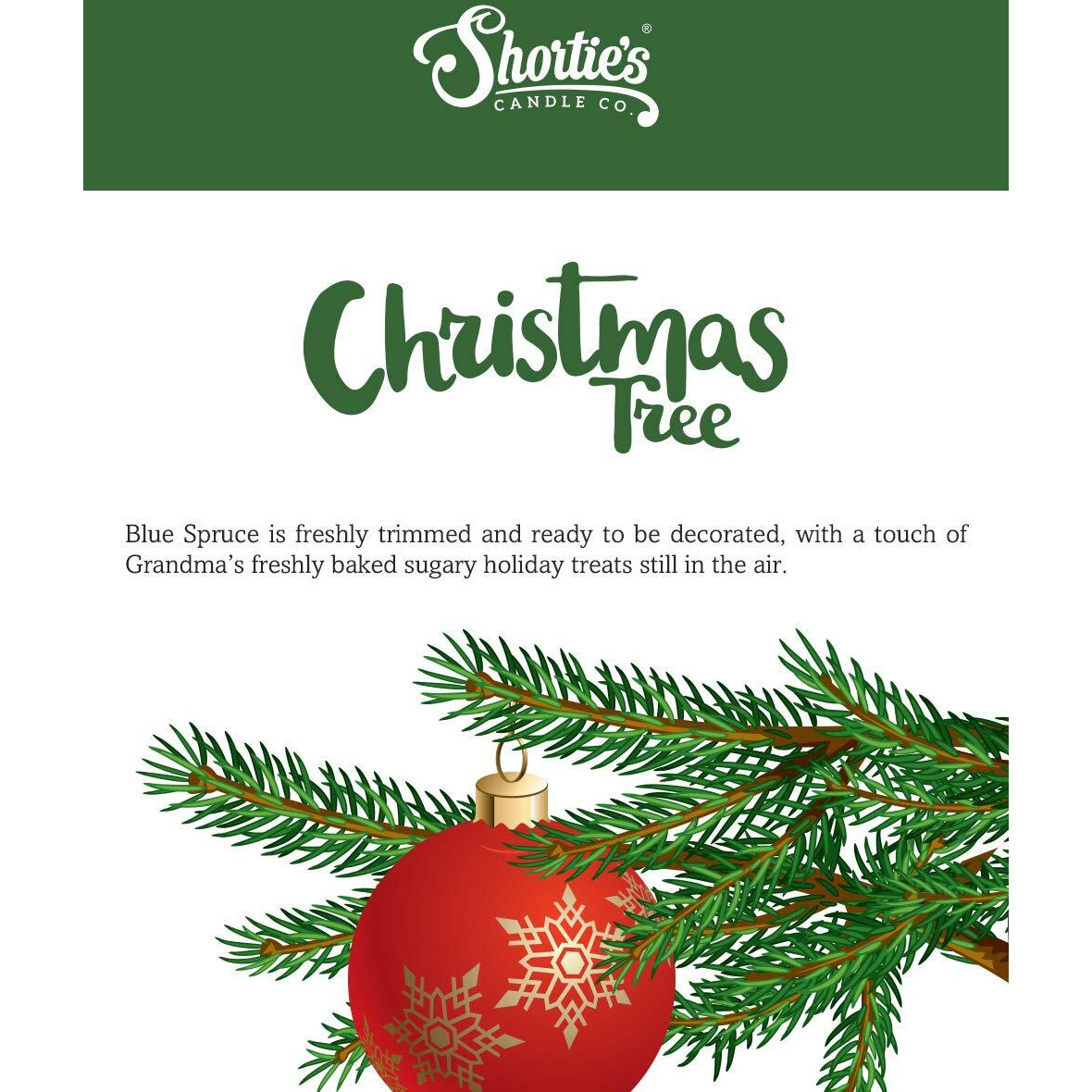 Shortie's Candle Company Christmas Tree Wax Melts Bulk Pack - Formula 117-4 Highly Scented 3 Oz. Bars (12 Oz. Total) - Made With Natural Oils - Christmas & Holiday Air Freshener Cubes Collection