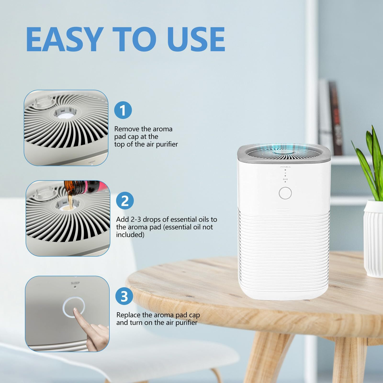 Keepow 30 Pack Aroma Pads Refills Compatible With Levoit Core Mini/Lv-H128 Air Purifier, Essential Oil Pads Replacement Aromatherapy Refill Pads