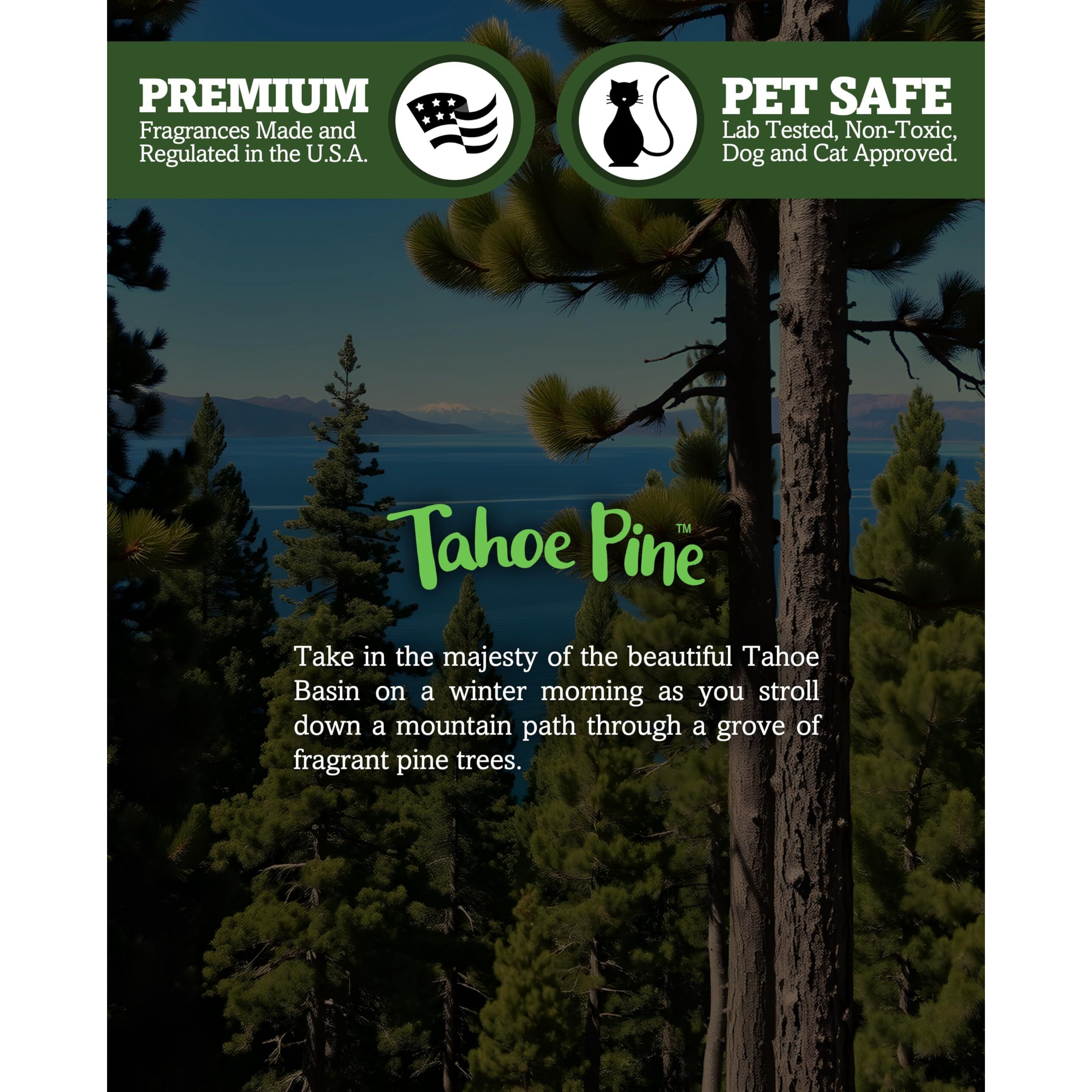 Shortie's Candle Company Tahoe Pine Wax Melts Bulk Pack - Formula 117-4 Highly Scented 3 Oz. Bars (12 Oz. Total) - Made With Essential & Natural Oils - Fresh & Clean Air Freshener Cubes Collection