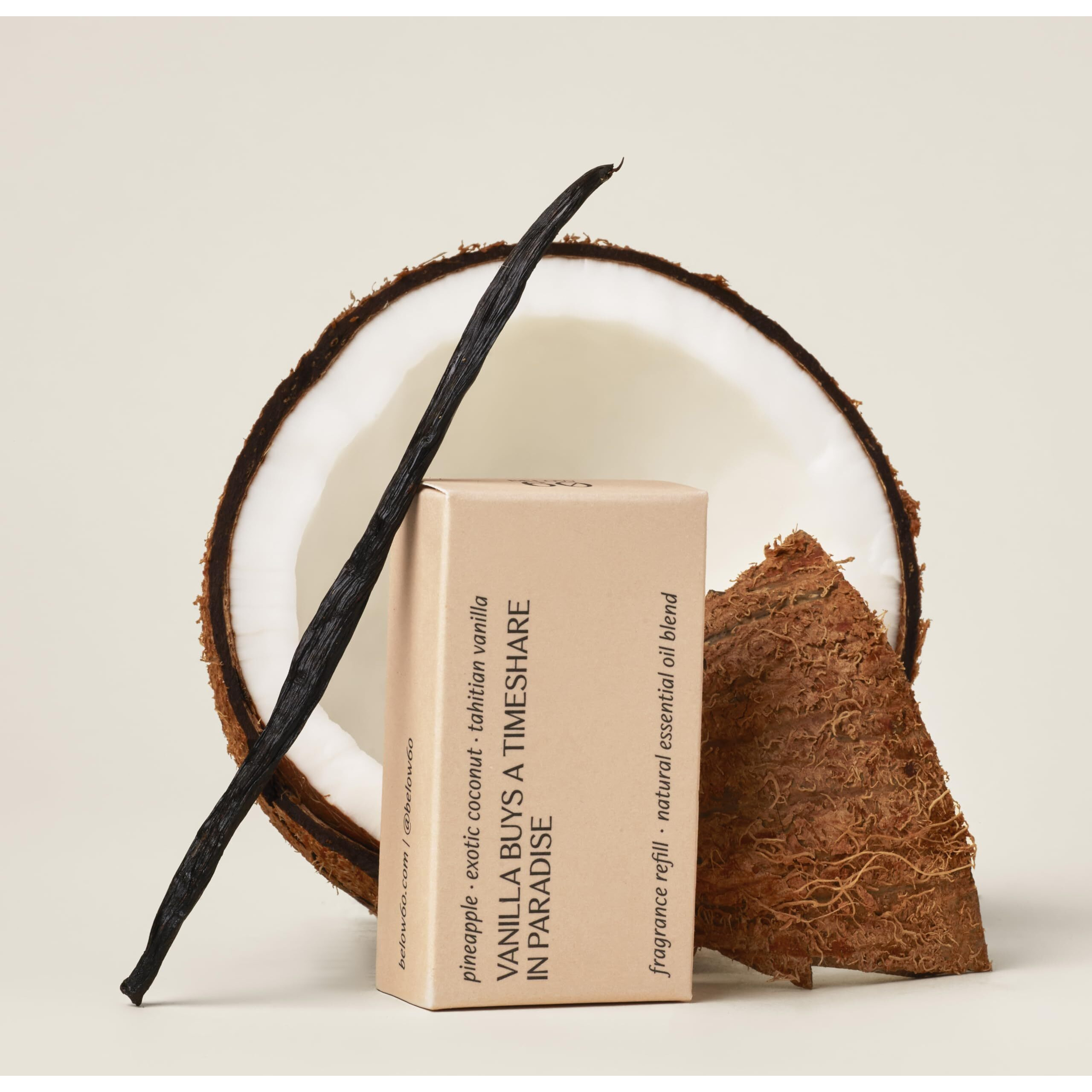 Home Plug-In Diffuser Refills - Vanilla Buys A Timeshare In Paradise - Sweet And Tropical - Clean, Essential Oil-Based Fragrance - Founded By Hilary Duff - Pineapple, Exotic Coconut, Tahitian Vanilla