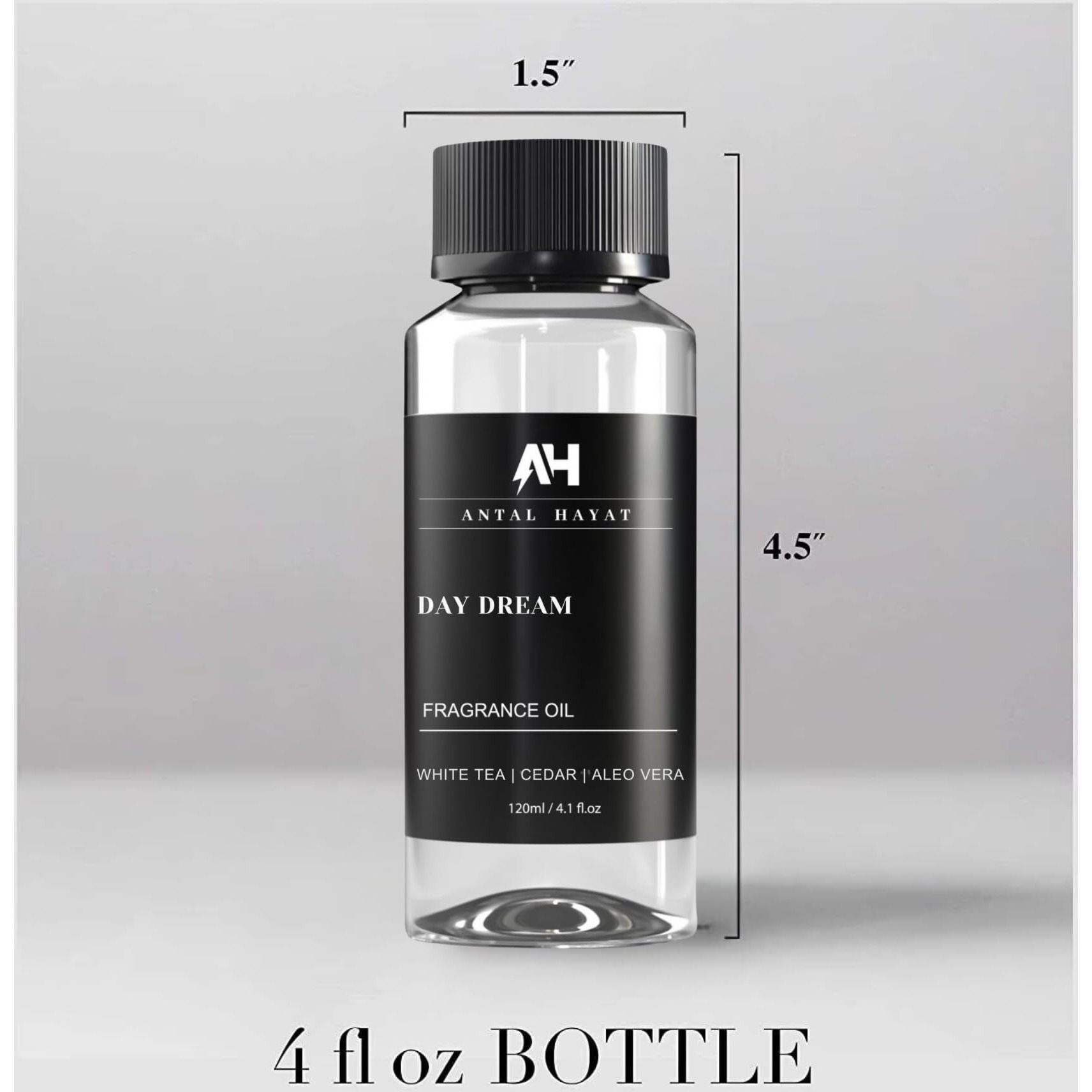 Day Dream Diffuser Oil 120Ml - White Tea Essential Oil For Diffusers - Aloe Vera, Ginger, Amber & Cedarwood - Fall Home Luxury Scent - Hotel Collection Inspired Diffuser Oil Refill