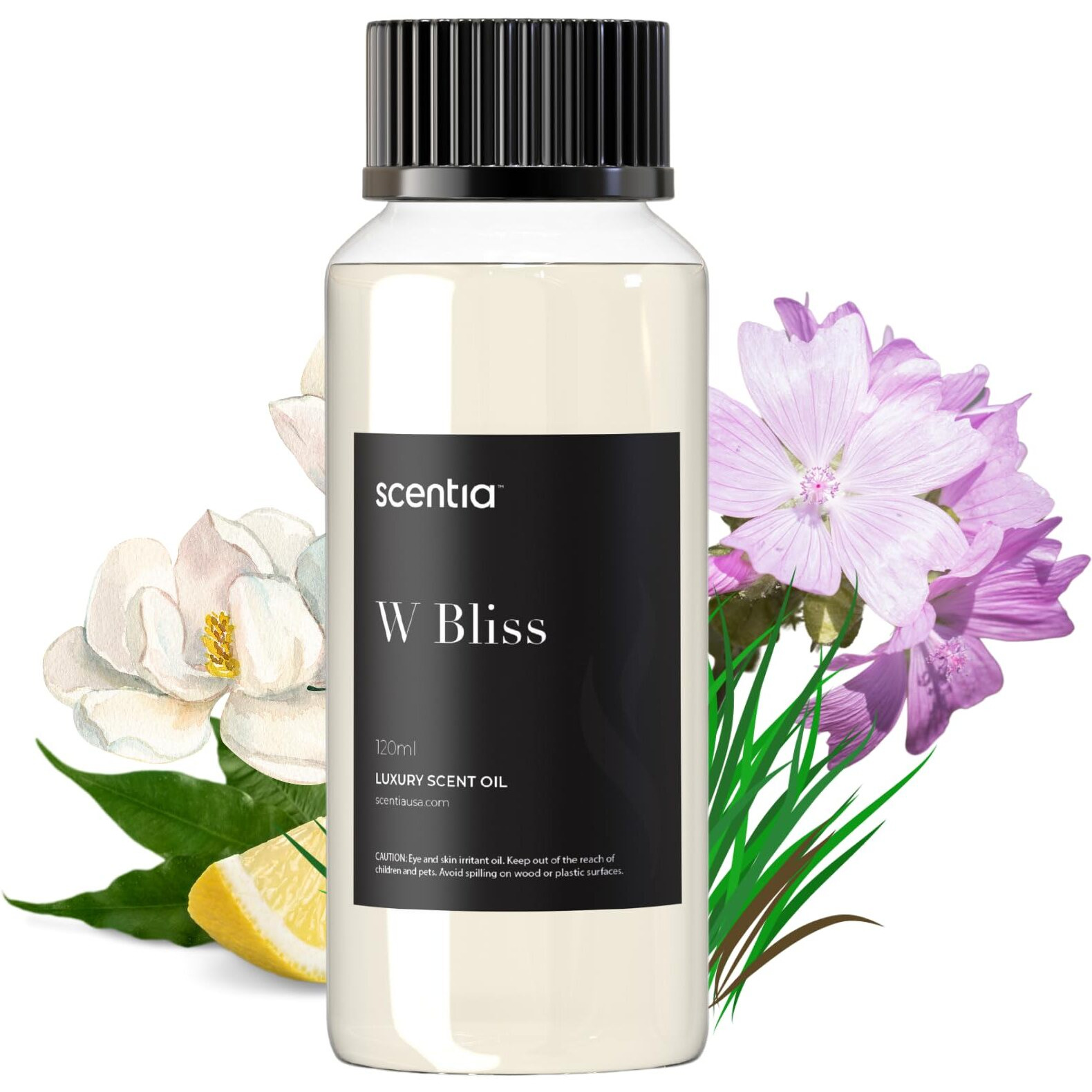 Scentia W Magic Hotel Diffuser Oil Inspired By W Signature Hotel - 120 Ml 4.06 Fl Oz - Aromatherapy Fragrance Inspired By 5-Star Hotels | Notes Of Bergamot, Lemongrass, Jasmine