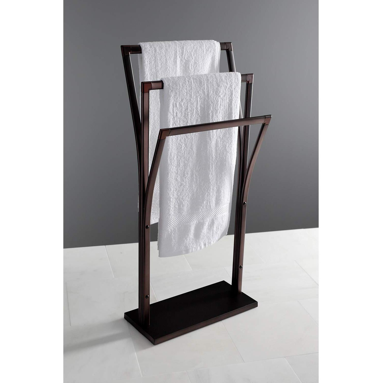 Kingston Brass Scc3305 Edenscape Freestanding Towel Rack, Oil Rubbed Bronze 34.44 X 16.13 X 9.88