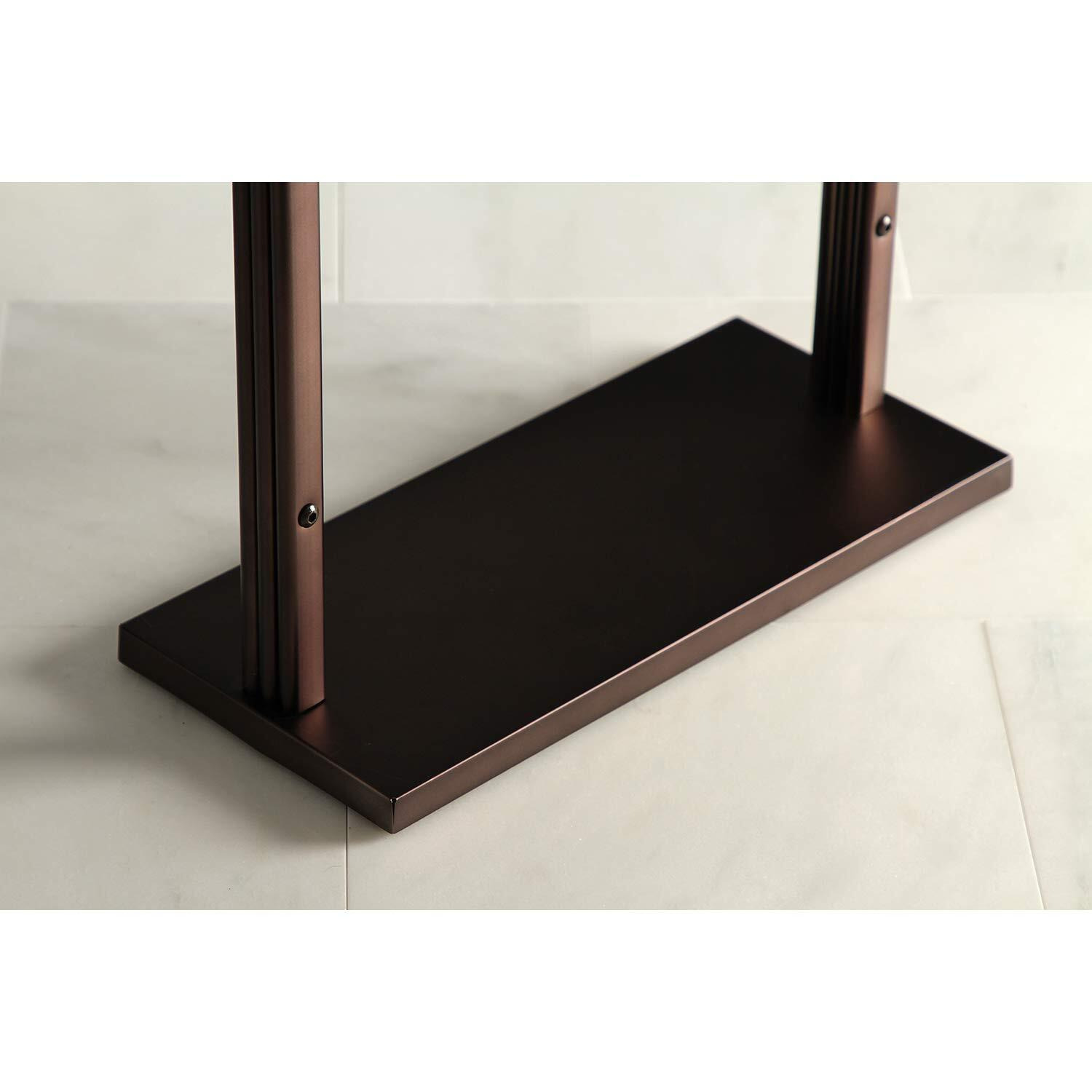Kingston Brass Scc3305 Edenscape Freestanding Towel Rack, Oil Rubbed Bronze 34.44 X 16.13 X 9.88