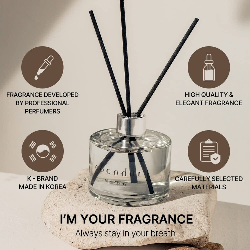 Cocodor Signature Reed Diffuser Set/La Tulip Garden / 6.7Oz /1 Pack/Home Fragrance Diffuser, Oil Scent Diffuser For Bathroom Shelf Decor