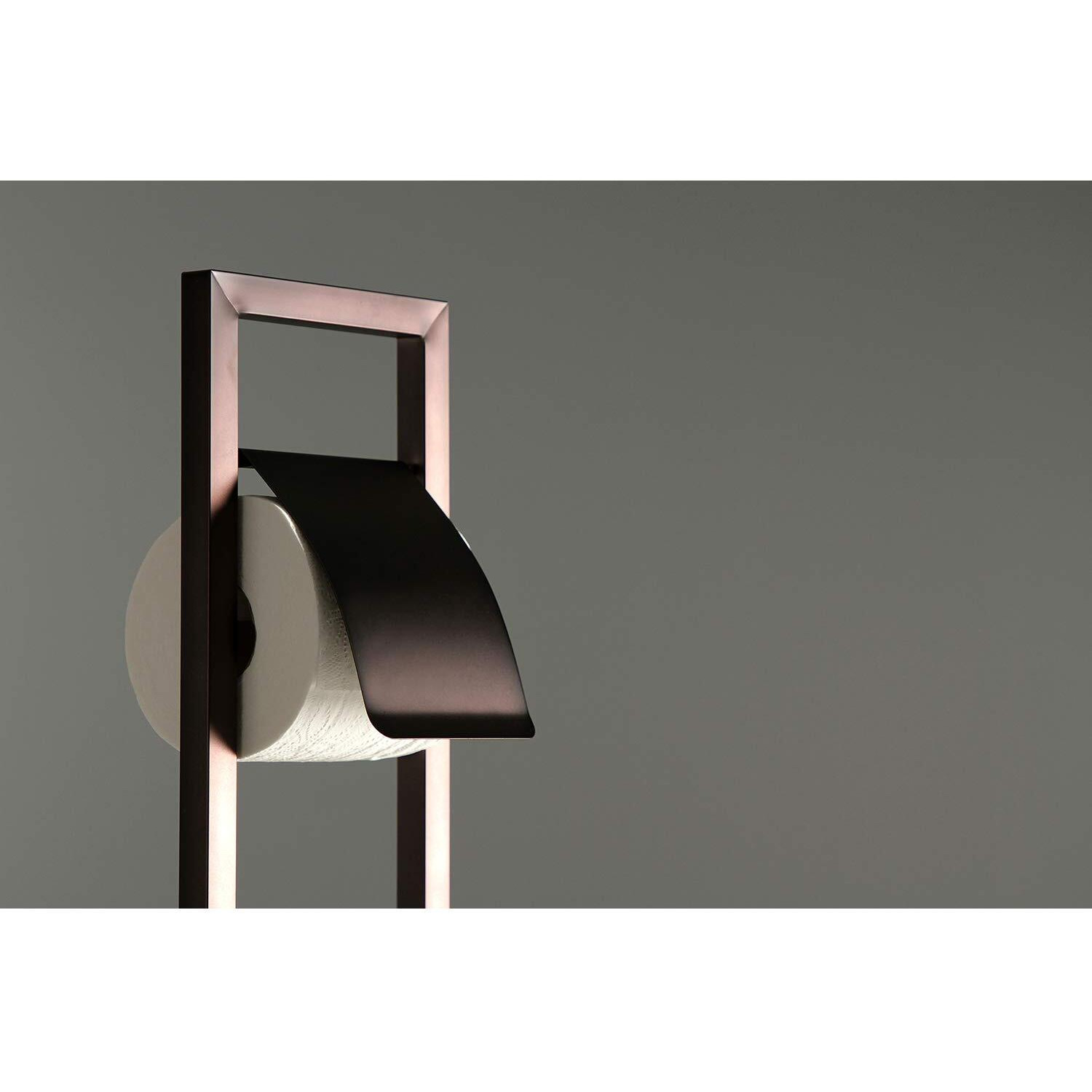 Kingston Brass Scc8345 Edenscape Pedestal Toilet Paper Holder With Toilet Brush Holder, Oil Rubbed Bronze