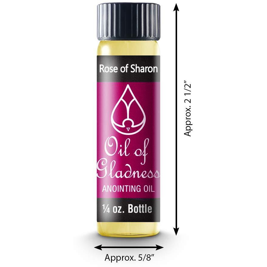 Oil Of Gladness Rose Of Sharon Anointing Oil - Oil For Daily Prayer, Ceremonies And Blessings - (1/4 Oz)