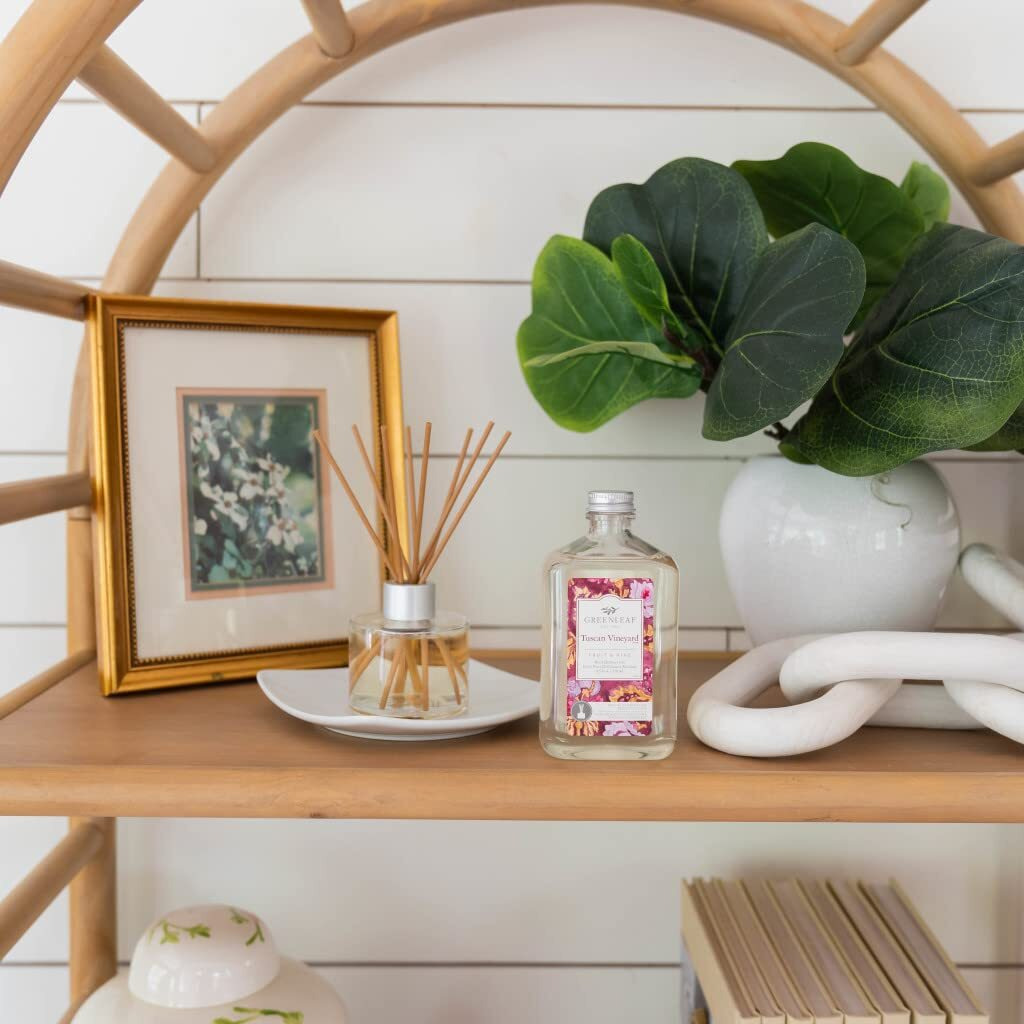 Greenleaf Gifts Home D  Cor Reed Diffuser Oil Refill For Decorative Reed Diffusers-Tuscan Vinyard