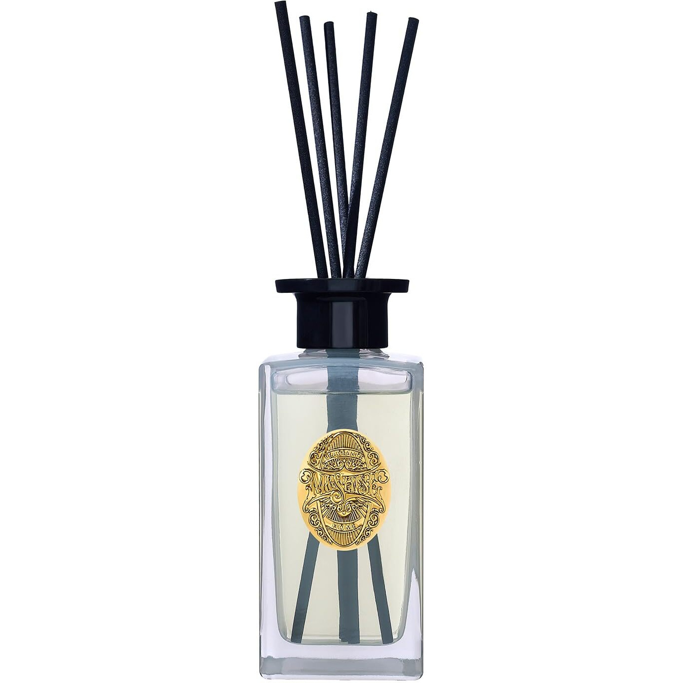 M&Sense 6.5 Oz Large Reed Diffuser Set | Jasmine Garland Scent Oil Diffuser With Sticks | Hotel Collection Non-Toxic Essential Oil |For Bedroom Bathroom Living Room
