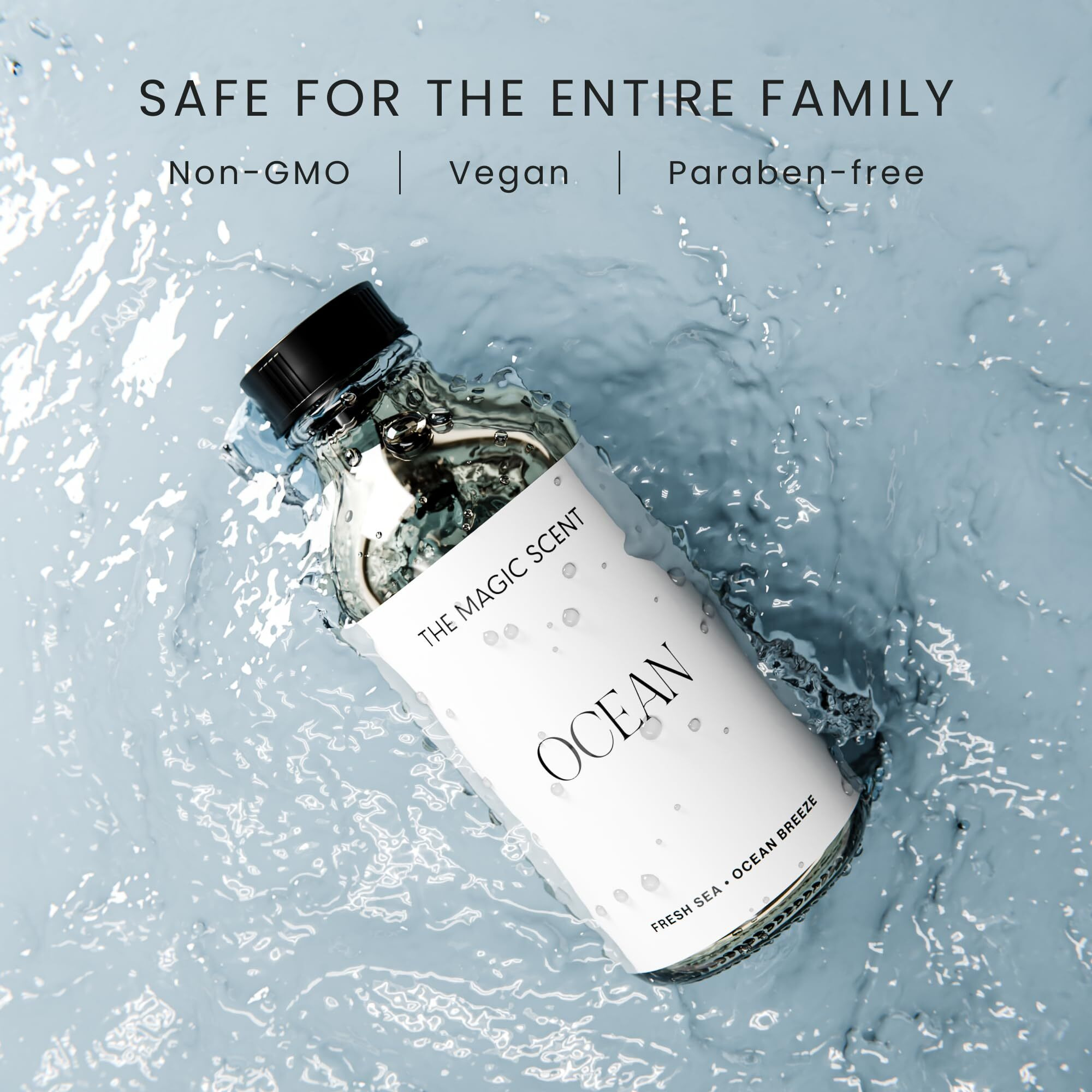 The Magic Scent Ocean Oils For Diffuser - Hvac, Cold-Air, & Ultrasonic Diffuser Oil Inspired By Bali - Essential Oils For Diffusers Aromatherapy - 4 Fl Oz, 120 Ml