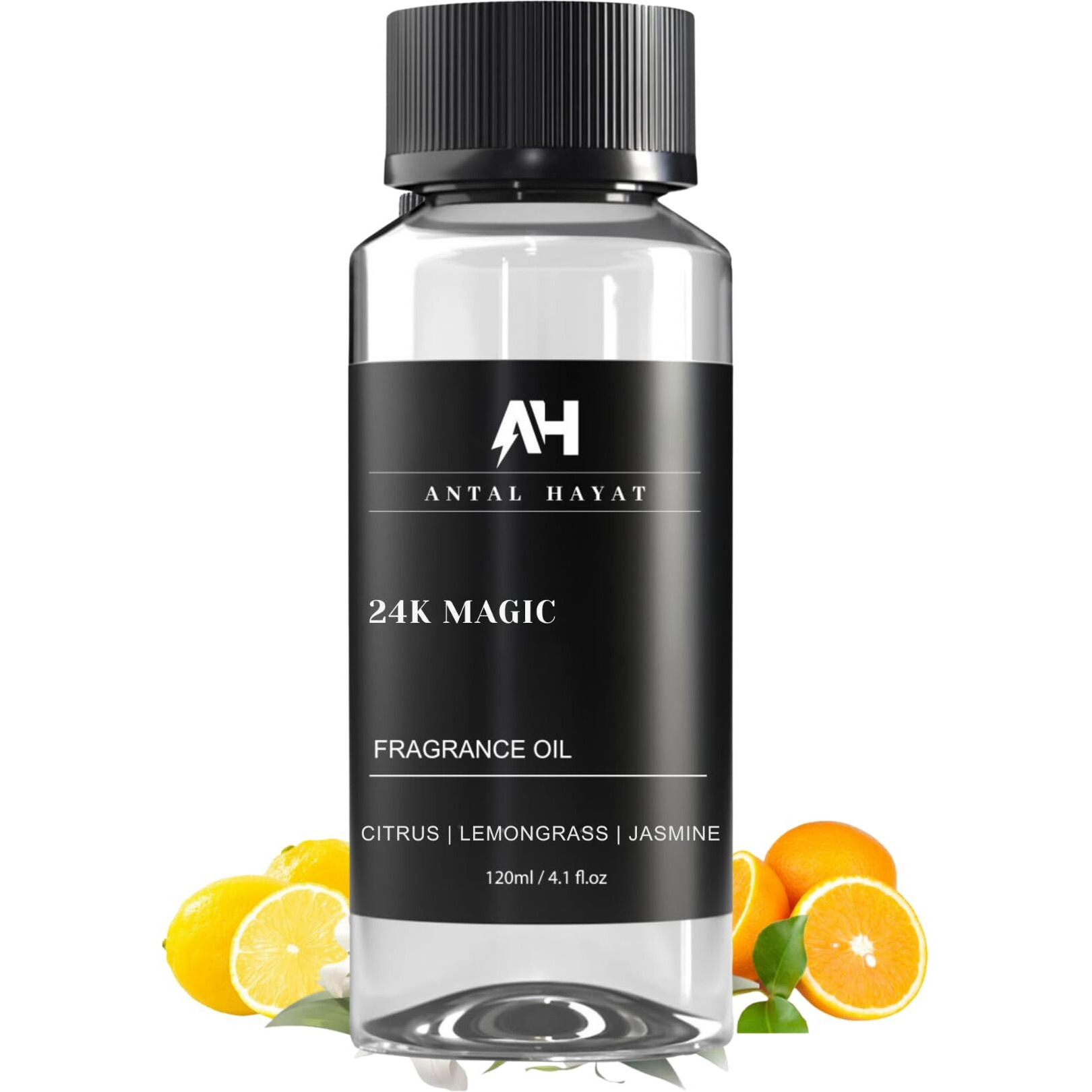 24K Magic Diffuser Oil 120Ml - Hotel Scented Essential Oil For Diffuser - Inspired By W Hotels - Luxury Aromatherapy Oil Blend - Bergamot, Jasmine, Lemongrass, Musk