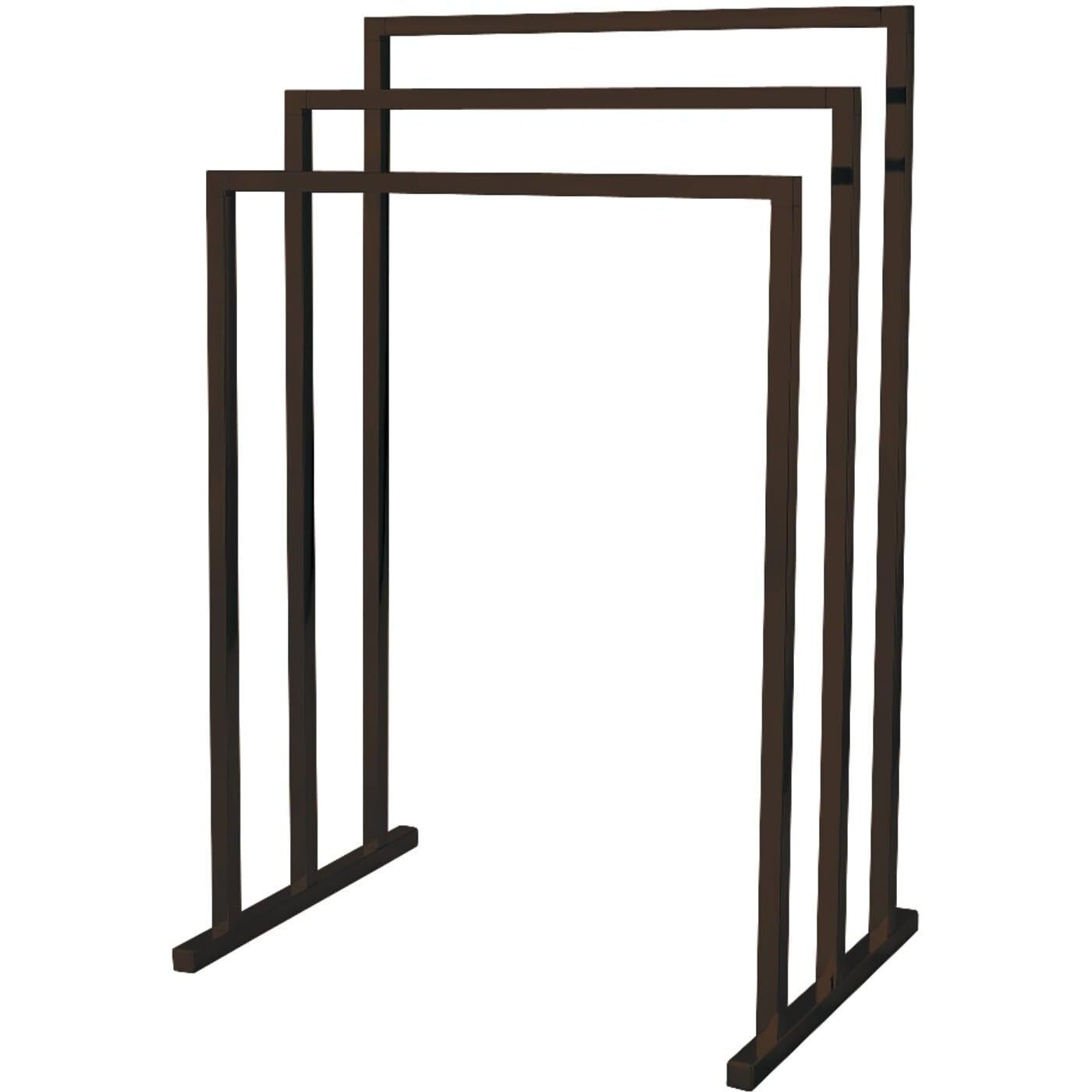 Kingston Brass Scc8285 Pedestal 3-Tier Steel Construction Towel-Rack, Oil Rubbed Bronze