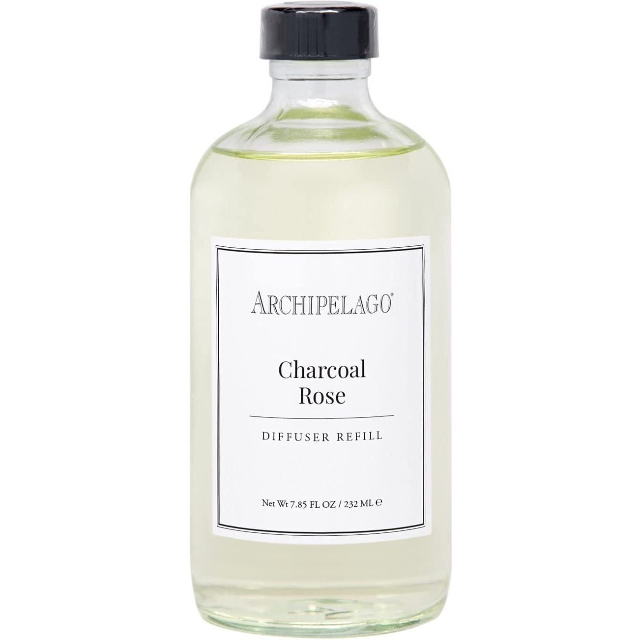 Archipelago Botanicals Charcoal Rose Reed Diffuser Oil Refill, Home Fragrance Oil For Diffuser, Long-Lasting Natural Home Fragrance, Diffuser Oil Scents, 7.85 Fl Oz