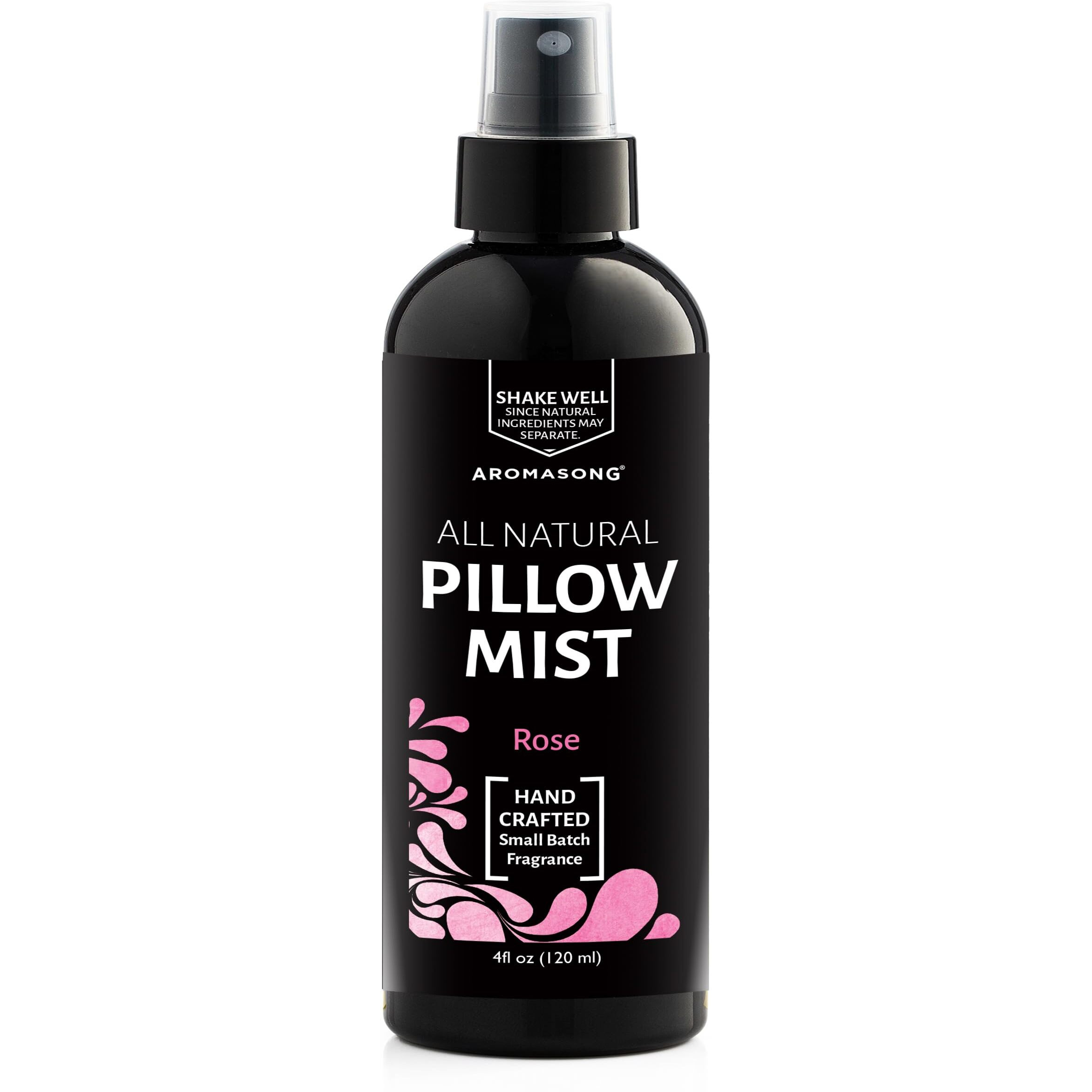 Aromasong Rose Pillow Spray For Sleeping - All Natural Calming Linen & Bedtime Sleep Mist For Deep Sleep - Pillow Spray Aromatherapy With Botanical Essential Oils For Relaxing Stress