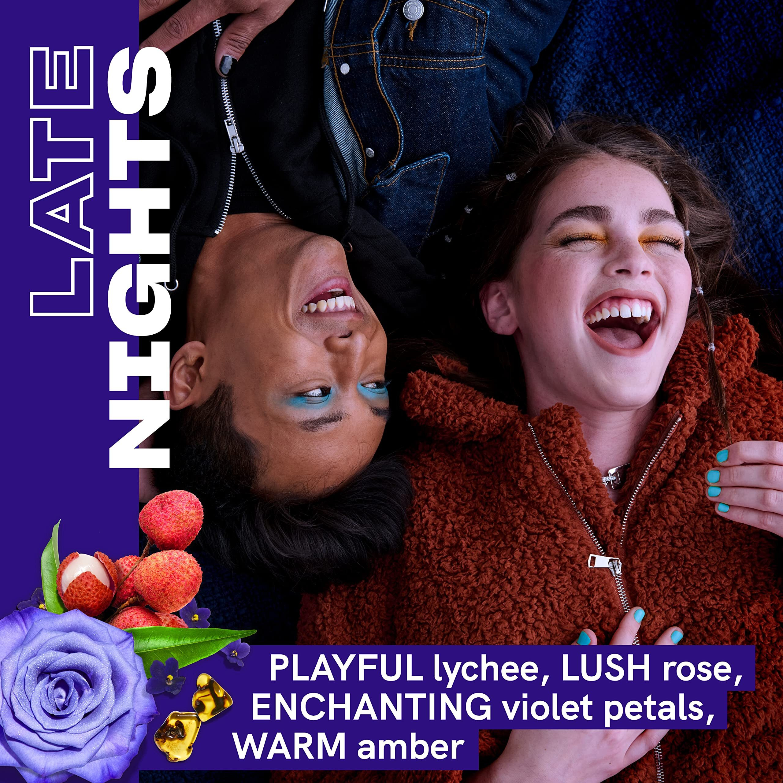 Friday Collective Late Nights Candle, Floral Scented, Made With Essential Oils, 3 Wicks, 13.5 Oz