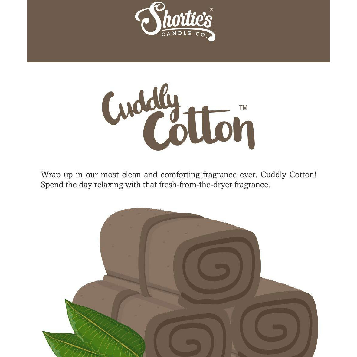 Shortie's Candle Company Cuddly Cotton Wax Melts Bulk Pack - Formula 117-4 Highly Scented 3 Oz. Bars (12 Oz. Total) - Made With Natural Oils - Fresh & Clean Air Freshener Cubes Collection