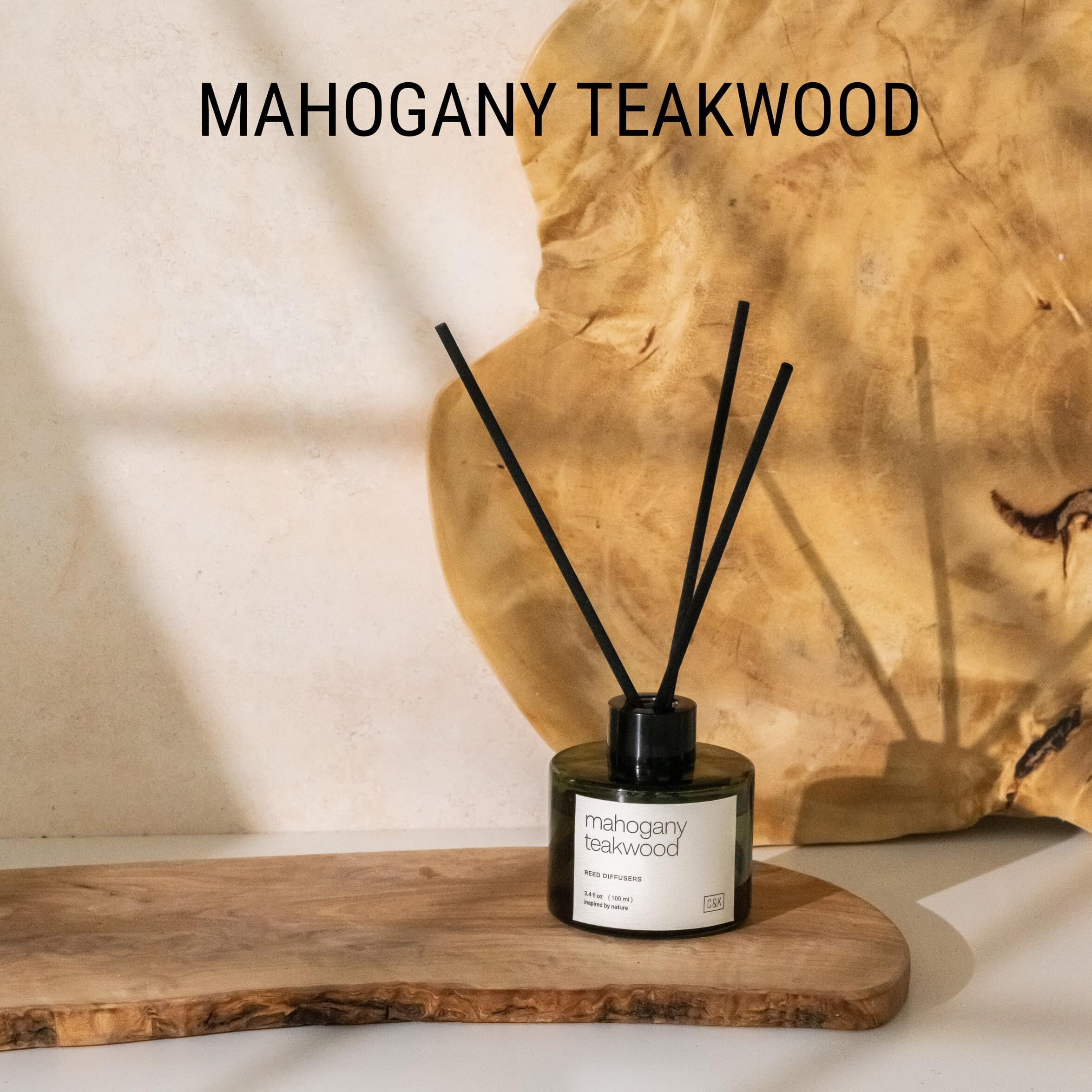 Craft & Kin Reed Diffuser Set Oakwood, Mahogany & Vetiver, Reed Diffusers For Home, Fragrance Diffuser Sticks, Oil Diffuser Sticks, Oil Diffuser With Sticks, Reed Diffuser For Men