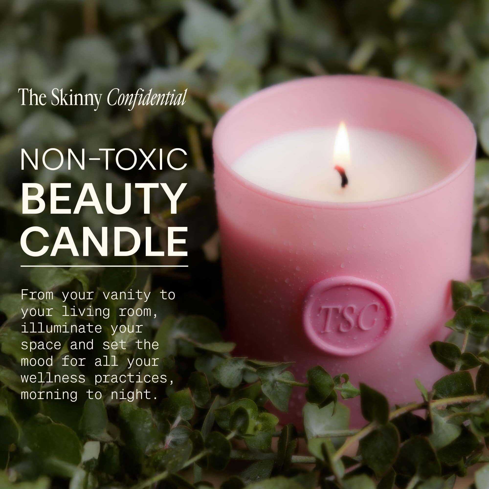 The Skinny Confidential Candle With Organic Eucalyptus Essential Oil - All-Natural Soy Wax Jar Candle - Non-Toxic Aromatherapy Candles For Home With Natural Cotton Wick - Paraben-Free & Non-Gmo