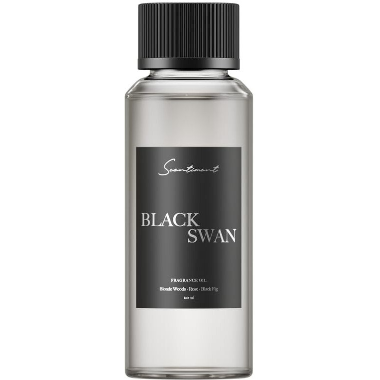 Scentiment - Black Swan Hotel Diffuser Oil | Aromatherapy Home Fragrance | Luxurious Scent With Notes Of Blonde Woods, Rose, Black Fig (120 Ml)