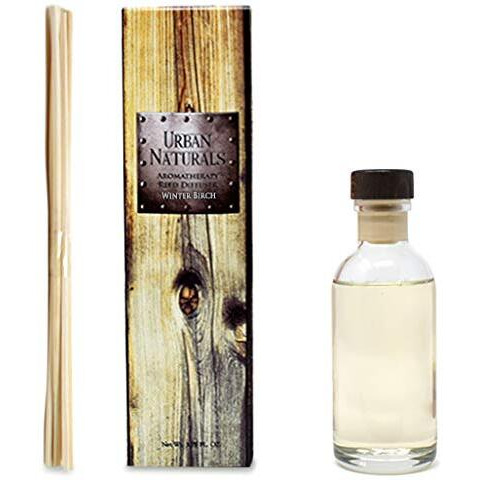 Urban Naturals Winter Birch Reed Diffuser Oil Gift Set | Birch Wood & Balsam Scented Oil With Bamboo Reed Sticks | Great Holiday Home Fragrance Air Freshener For The Living Room