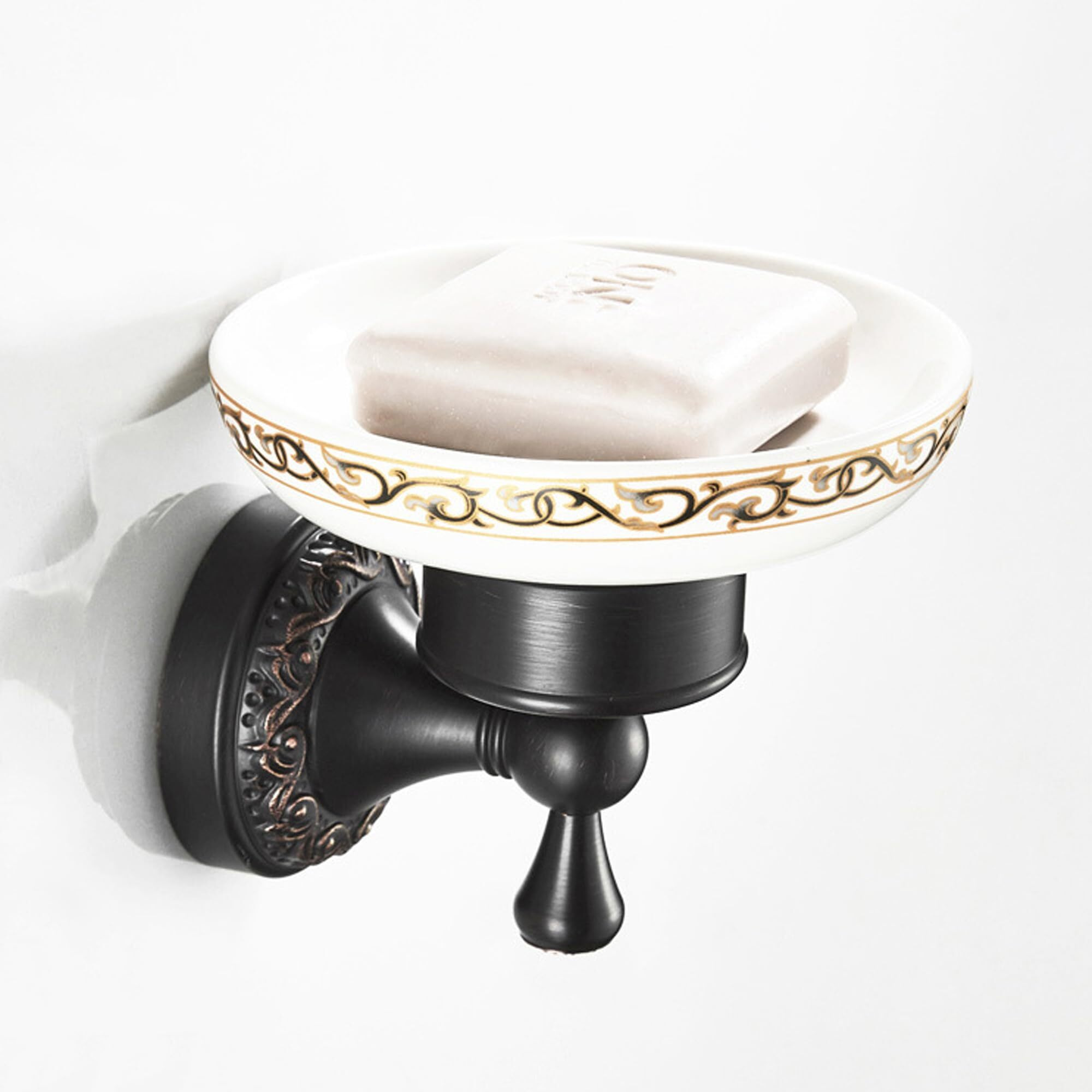 Oil Rubble Bronze Brass Bath Toilet Paper Holder With Shelf, Wall Mounted Black Bathroom Hardware Accessories, Pattern Carving Design