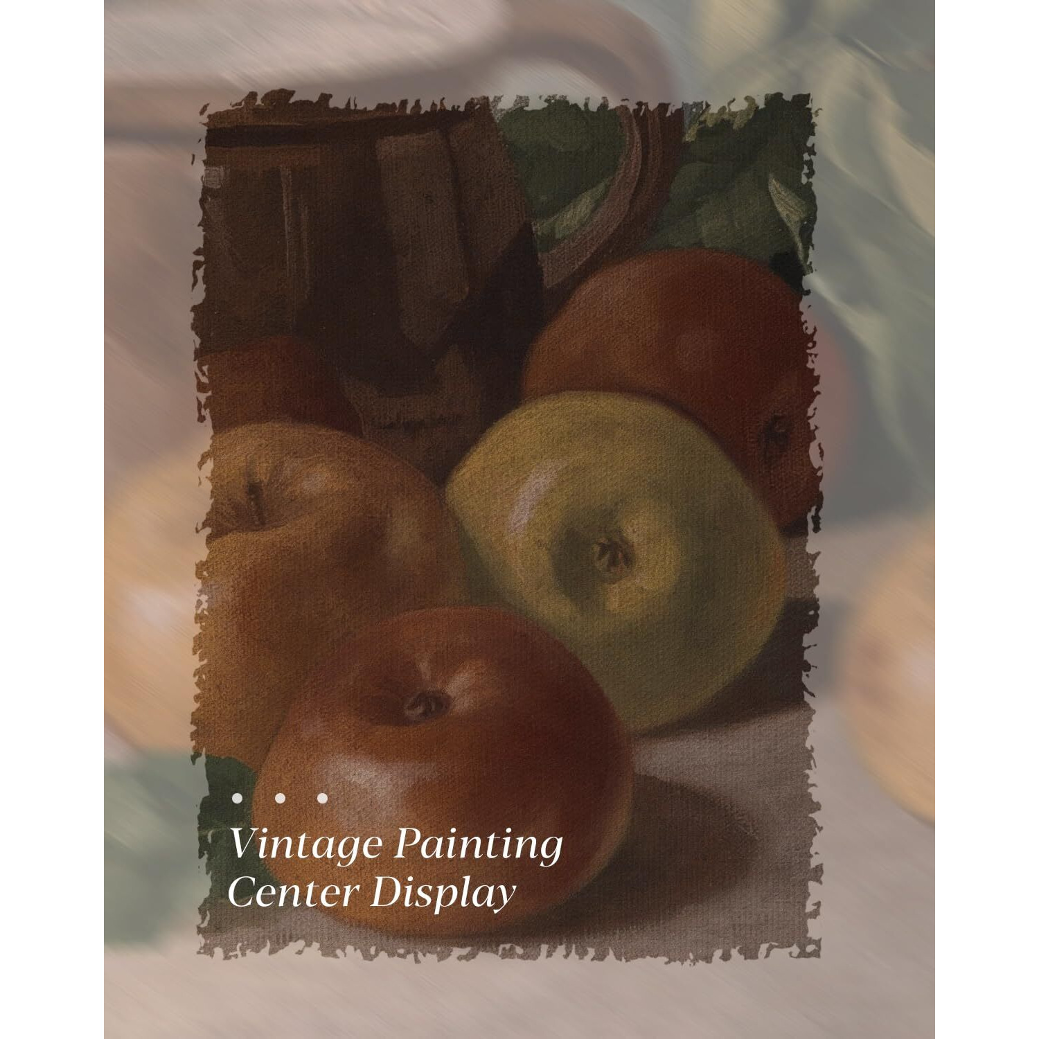 Huarcey Gold Framed Vintage Wall Art For Living Room, Harvest Apples Still Life Oil Painting Artwork Shelf Decor Abstract Wall Pictures Large Prints Farmhouse Fruit Room Decor Bedroom Kitchen Bathroom