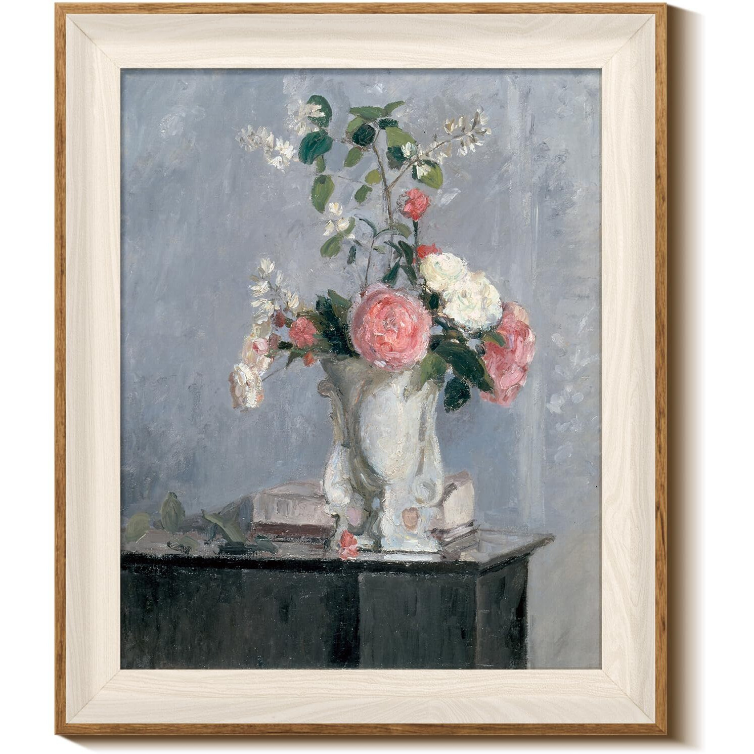 Insimsea Framed Canvas Wall Art For Living Room,Vintage Laundry Room Art Print, Antique Oil Painting, Country Landscape Vintage Wall Art Canvas,For Living Room, Bedroom, Office,Gallery 10X12In