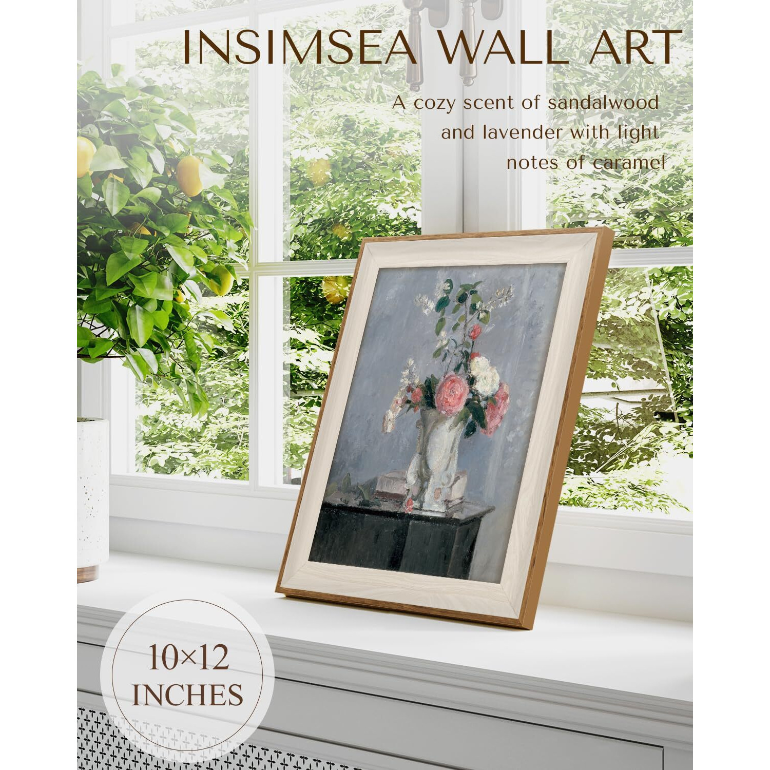 Insimsea Framed Canvas Wall Art For Living Room,Vintage Laundry Room Art Print, Antique Oil Painting, Country Landscape Vintage Wall Art Canvas,For Living Room, Bedroom, Office,Gallery 10X12In