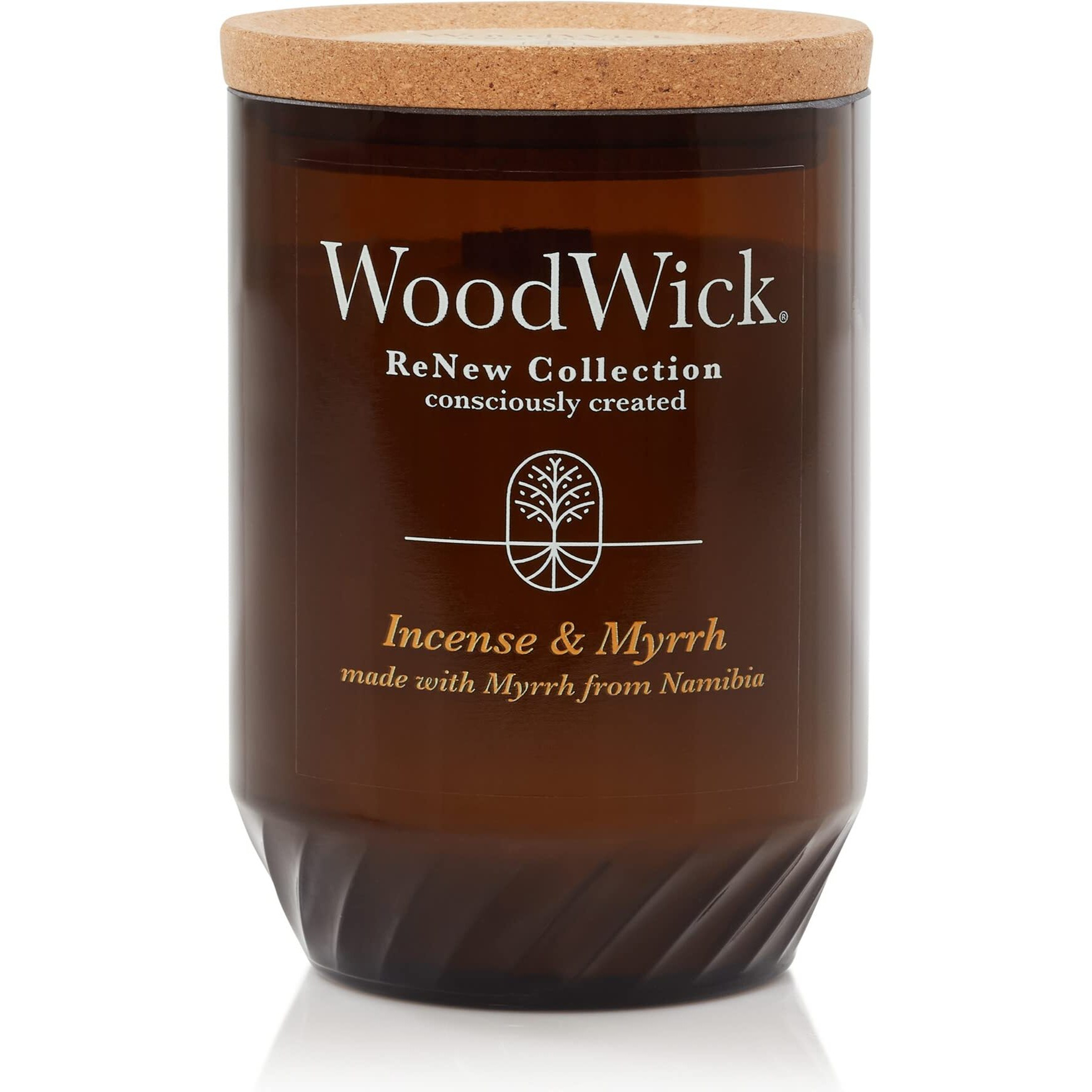 Woodwick Renew Large Candle Incense & Myrrh Scented Candles 13Oz Plant Based Soy Wax Blend Christmas Gift Made With Upcycled Materials And Essential Oils Up To 75 Hours Of Burn Time