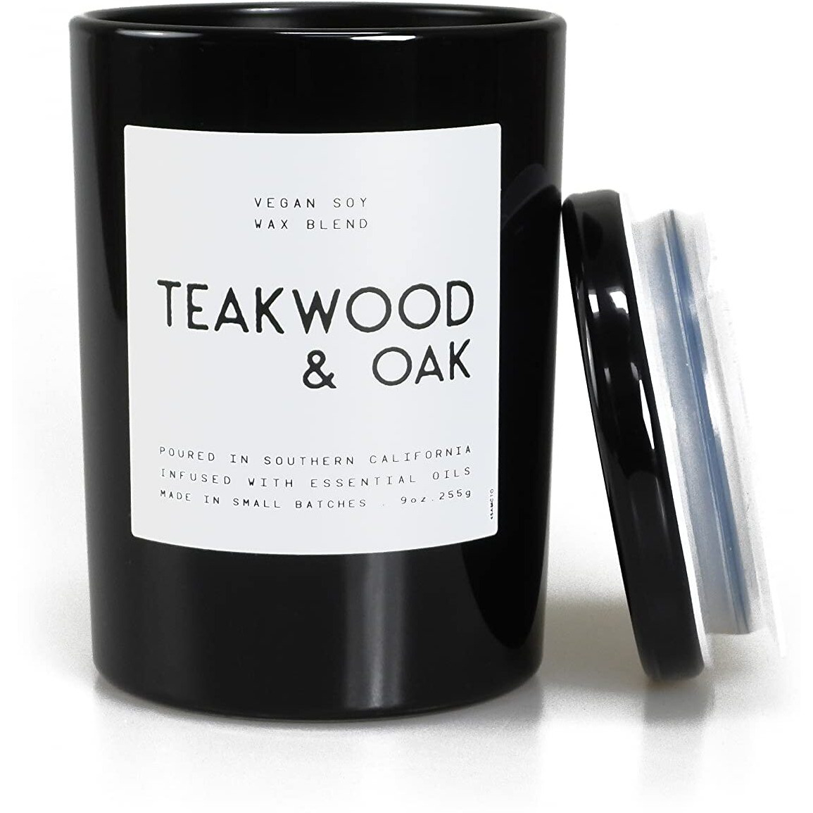 Leoben Co | Masculine Aromas | Small Batch | Soy Wax | 40 Hours | Scented Mens Candles With Natural Essential Oils | Vegan (Teakwood & Oak)