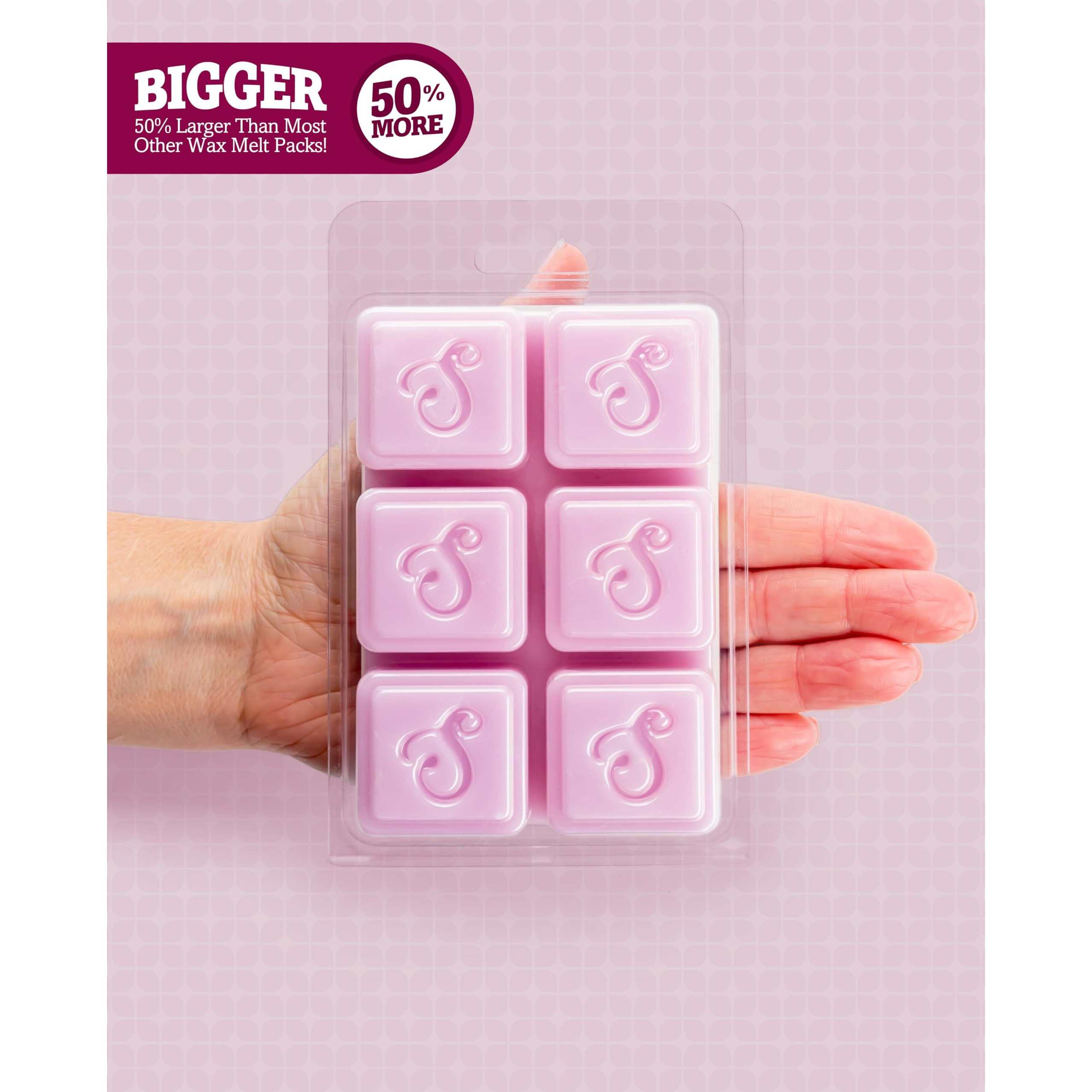 Shortie's Candle Company Pure Lilac Wax Melts Multi Pack - 2 Highly Scented 3 Oz. Bars (6 Oz. Total) - Made With Natural Oils - Flower & Floral Air Freshener Cubes Collection
