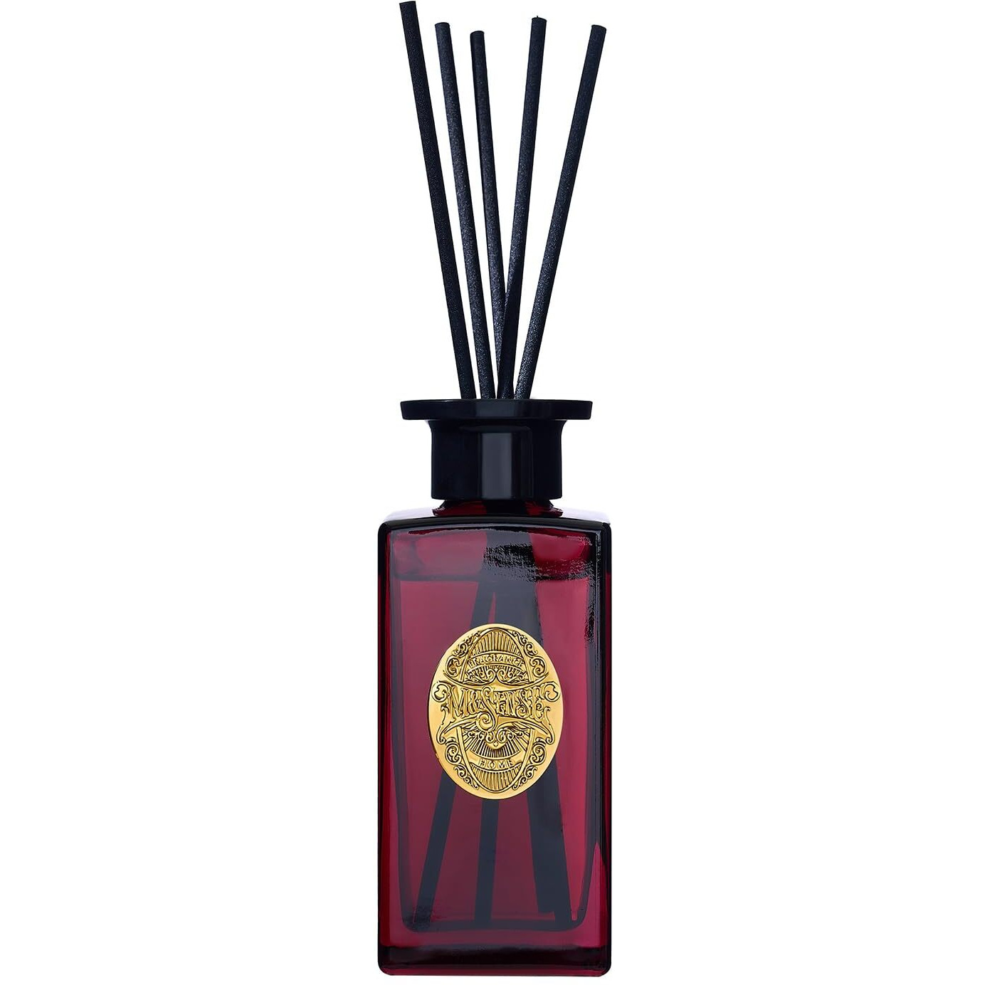 M&Sense 6.4 Oz Large Reed Diffuser Set | Rose Princess Scent Oil Diffuser With Sticks | Hotel Collection Non-Toxic Essential Oil |For Bedroom Bathroom Living Room