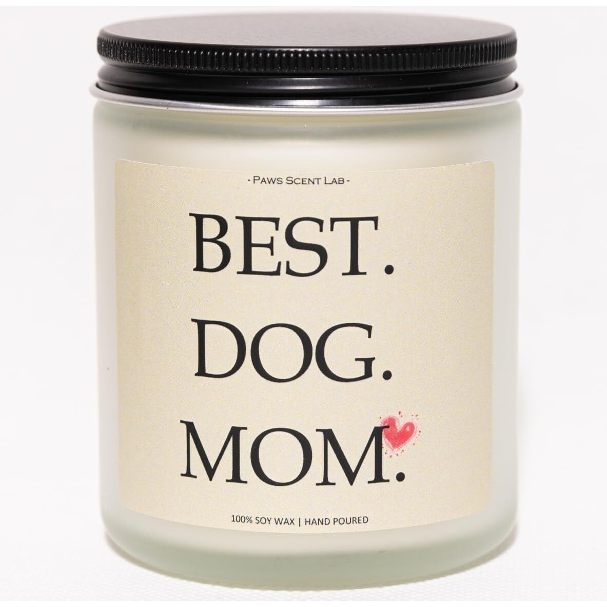 Best Dog Mom Candle, Gifts For Dog Lovers, Doggy Candle, Pooch Mom Gifts For Women - Lavender & Eucalyptus, Crafted By Natural Soy Wax & Natural Essential Oils, 7Oz
