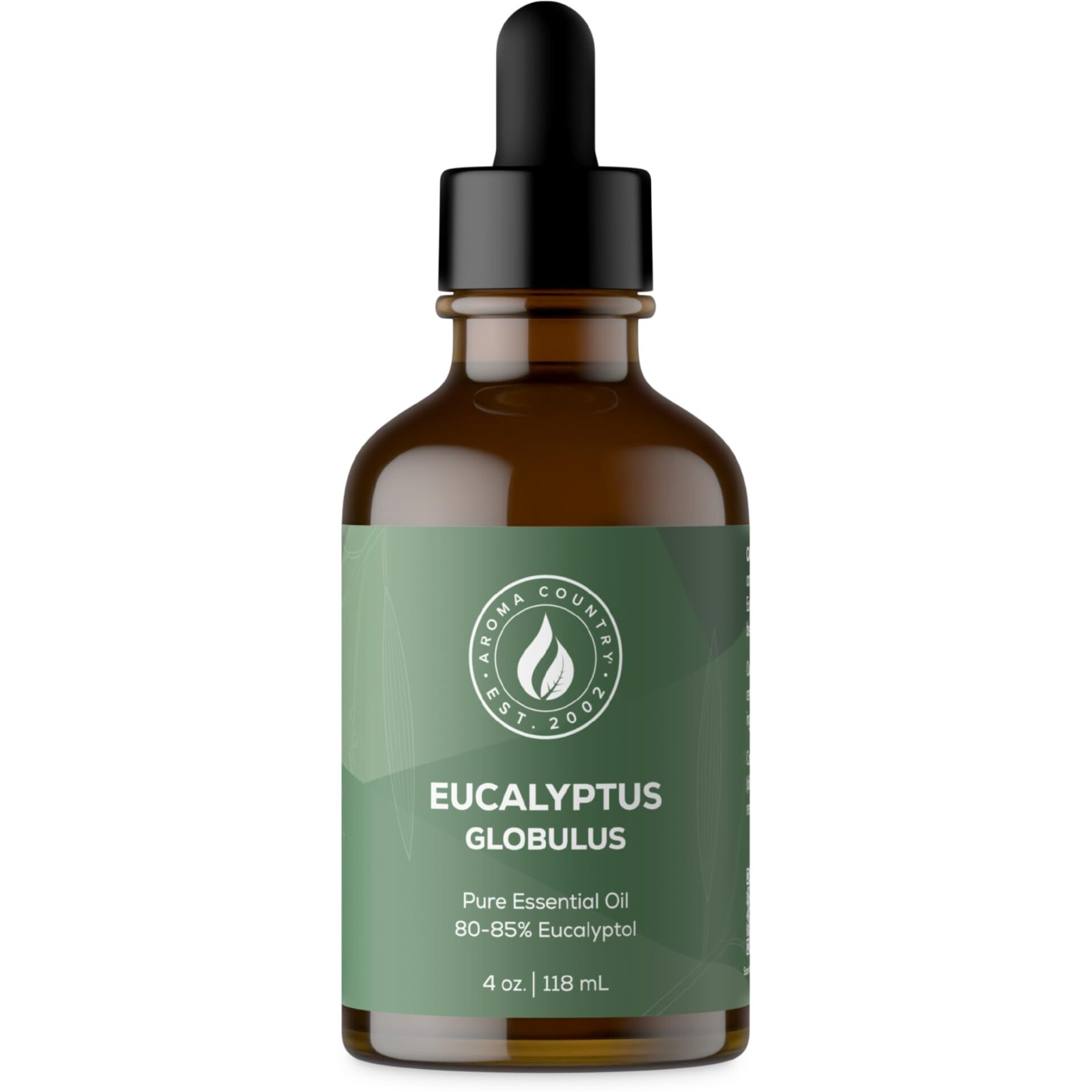 Aroma Country 100% Pure Eucalyptus Essential Oil - Organic & Undiluted Diffuser Oil, Humidifier, Steam Room & Shower Aromatherapy - Natural, Therapeutic Grade Oil For Skin, Sauna, & Home (4 Fl. Oz)