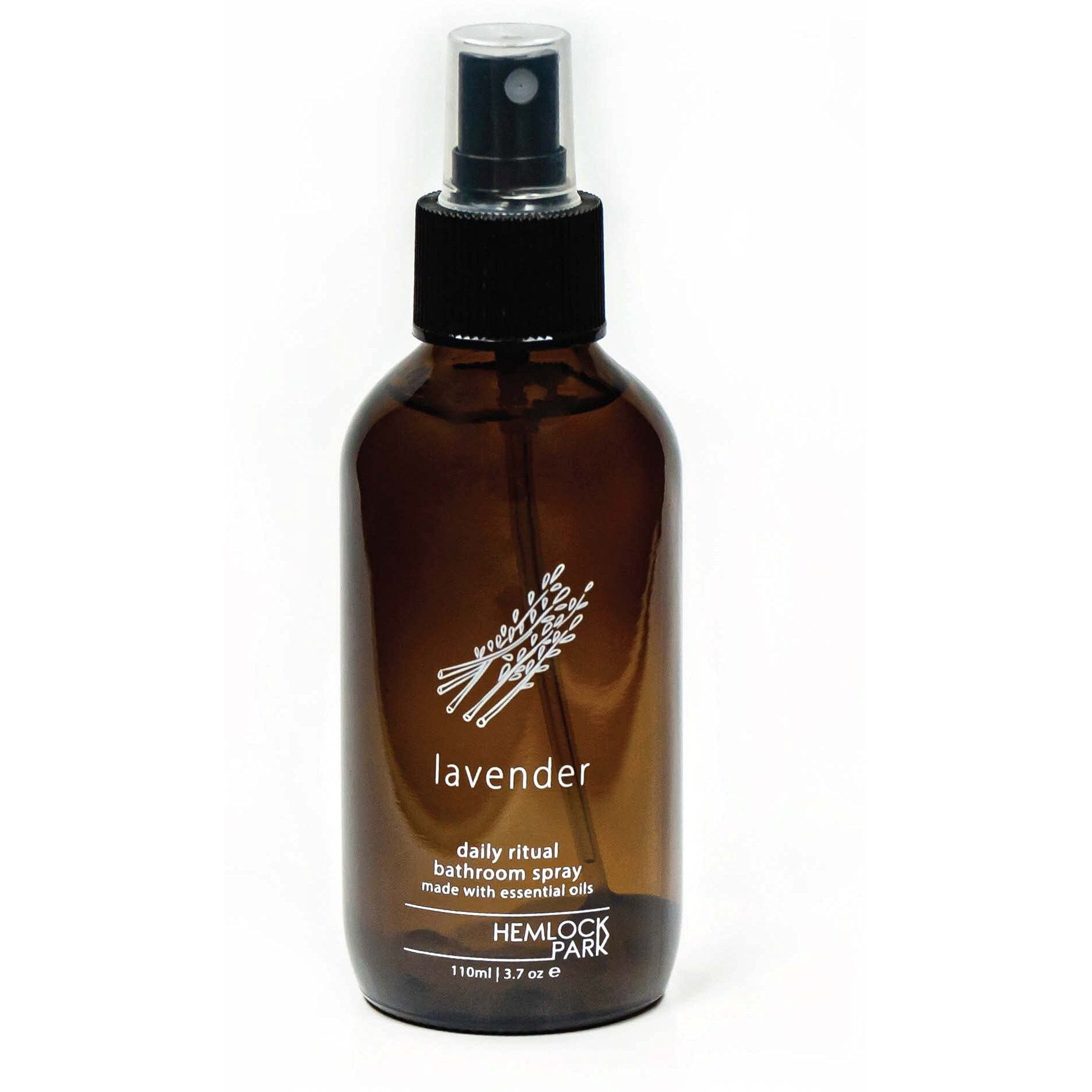 Hemlock Park Lavender Room Spray | Naturally Scent Your Space | Sustainably Made In Usa With Essential Oils And Botanicals | 4 Oz Glass Spray
