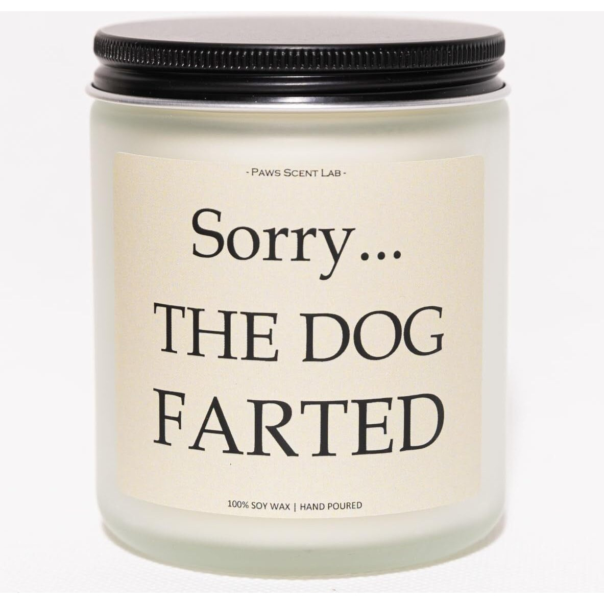 Sorry The Dog Farted Candle, Gifts For Dog Lovers, Doggy Candle, Pooch Mom Gifts For Women - Lavender & Eucalyptus, Crafted By Natural Soy Wax & Natural Essential Oils, 7Oz