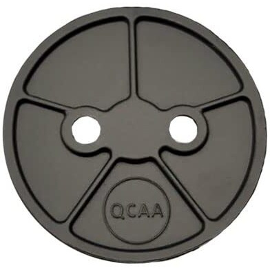 Qcaa Heavy Duty Solid Metal Closet Rod Socket Set, 1-3/8'', Oil-Rubbed Bronze, 2 Pair, Made In Taiwan