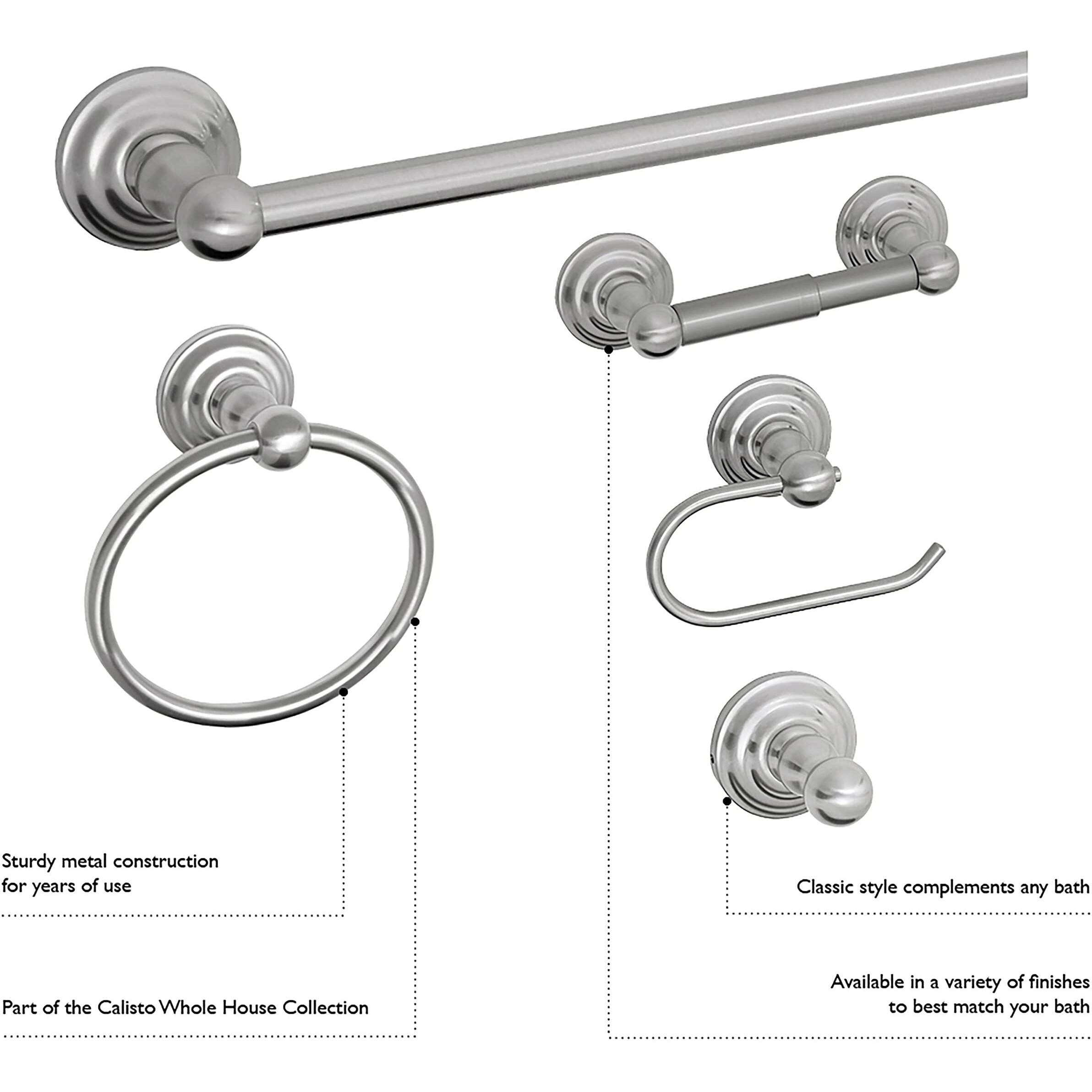 Design House 538421 Calisto Wall Mounted Vintage Towel Ring 6.6"", Oil Rubbed Bronze